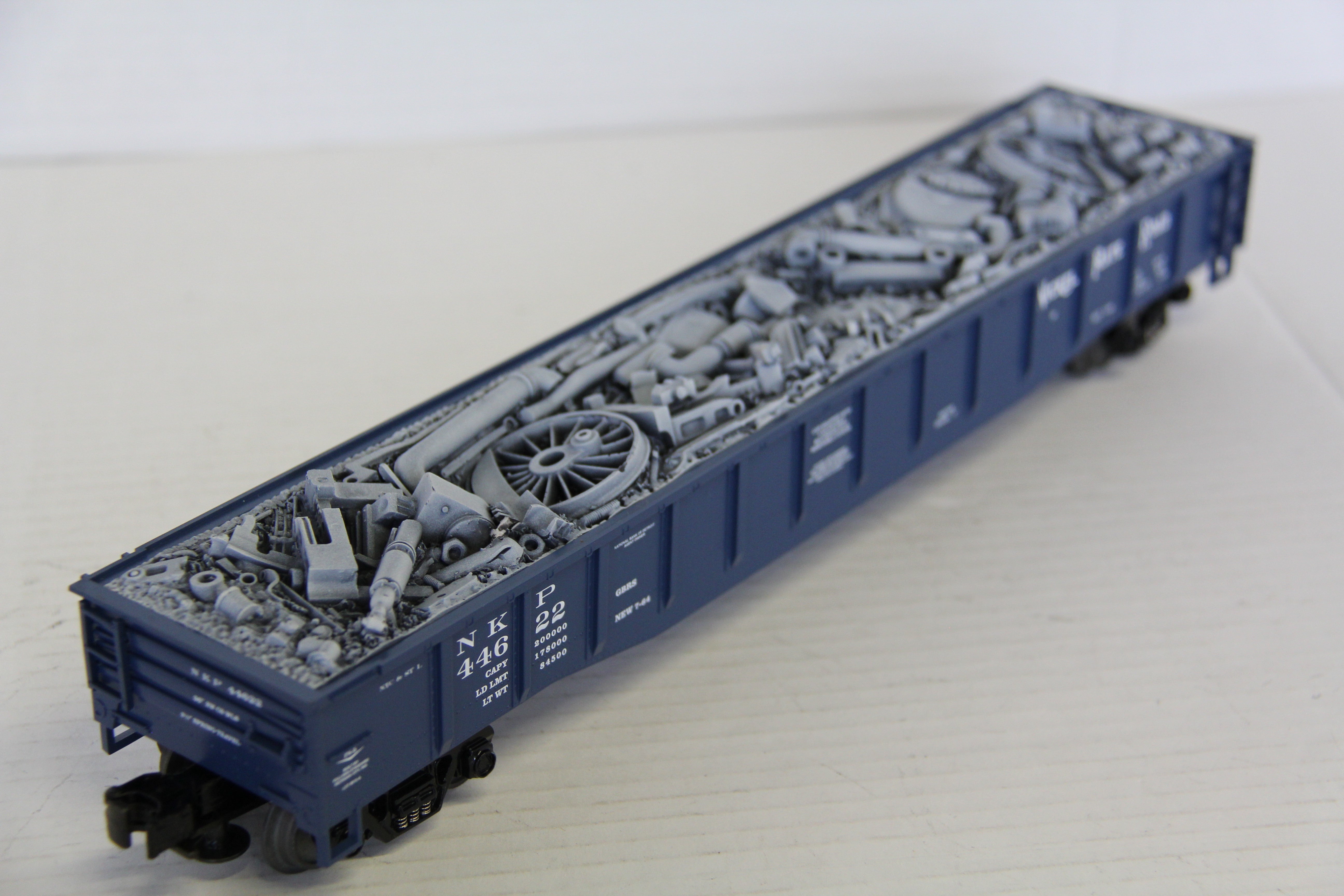 MTH 20-90002c Nickel Plate Road Gondola w/ Junk Load-Second hand-M7334