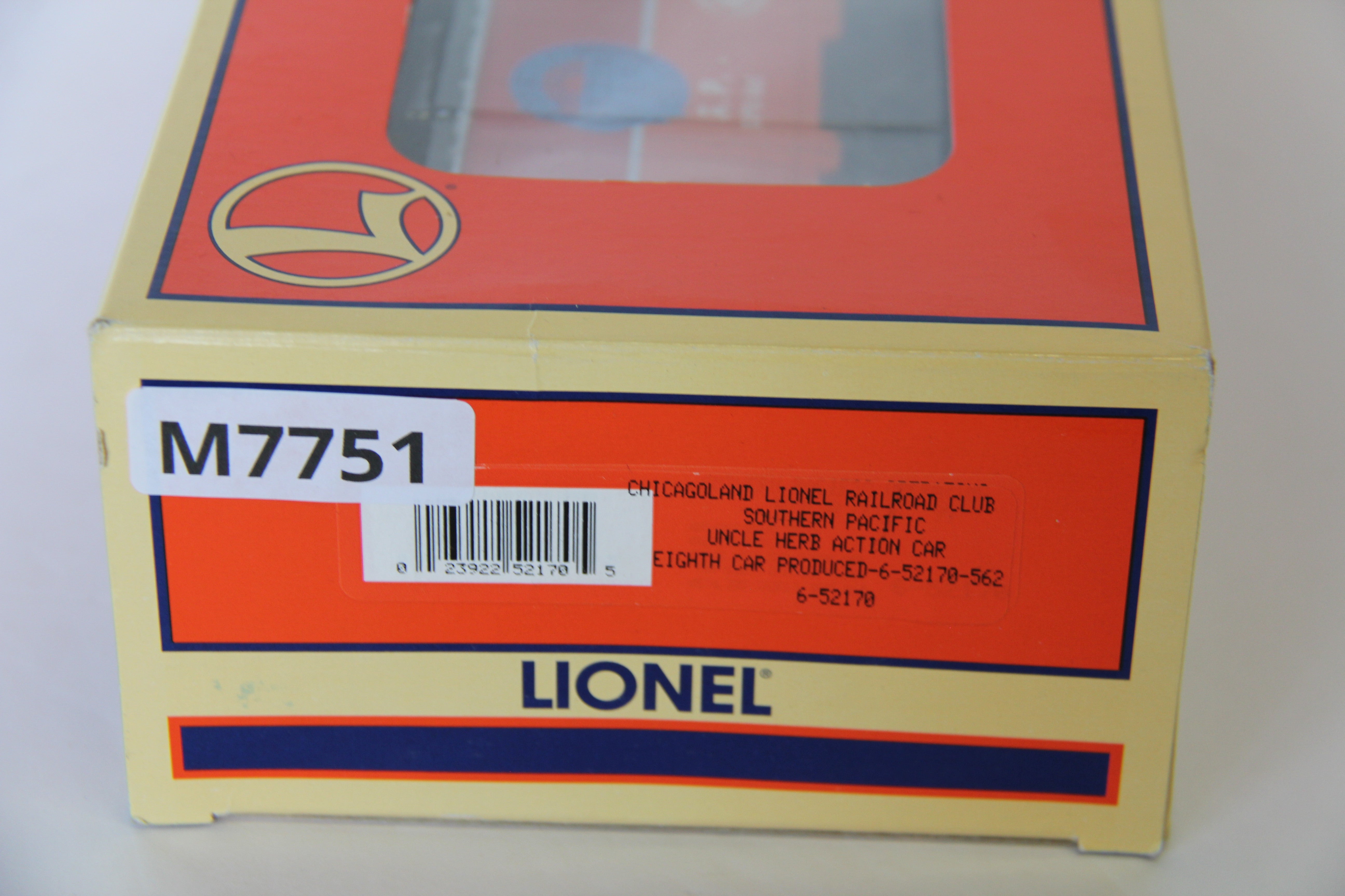Lionel 6-52170 Chicagoland Lionel Railroad Club Southern Pacific Uncle Herb Action Car-Second hand-M7751
