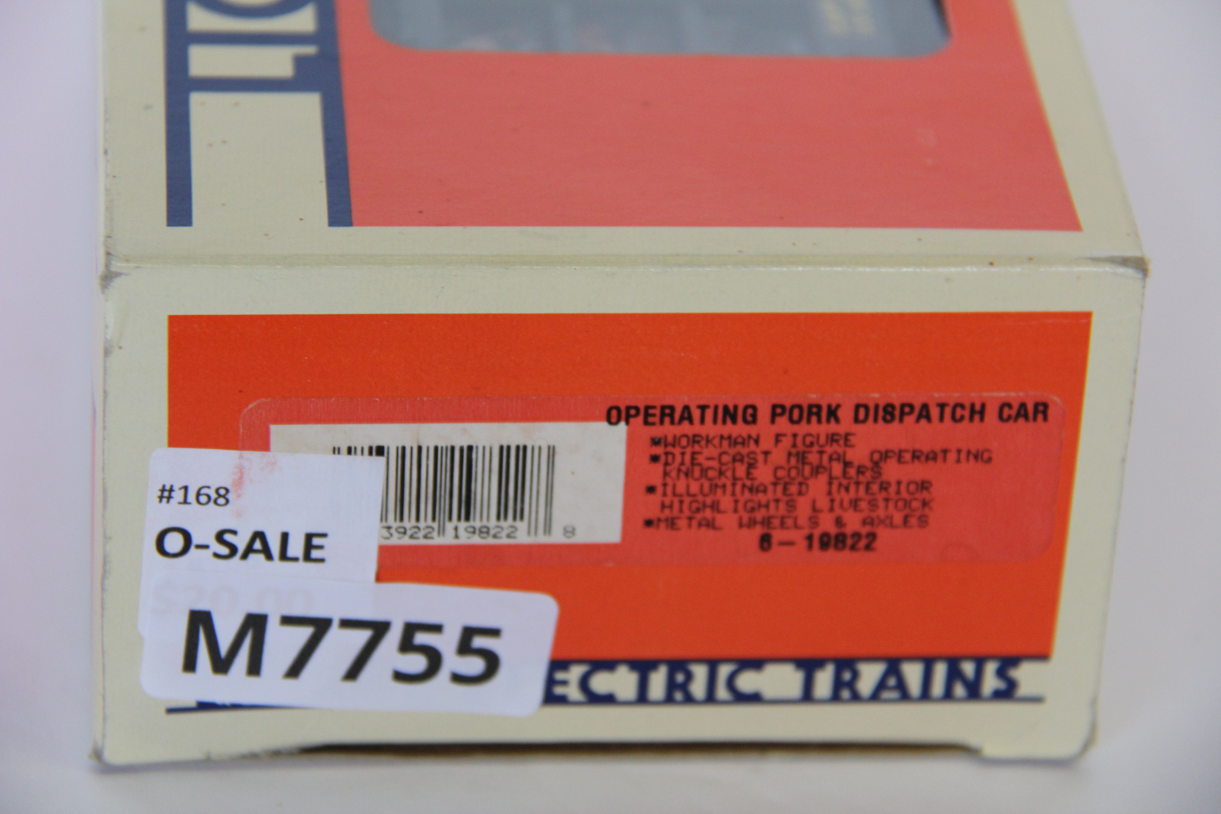 Lionel 6-19822 Operating Pork Dispatch Car-Second hand-M7755