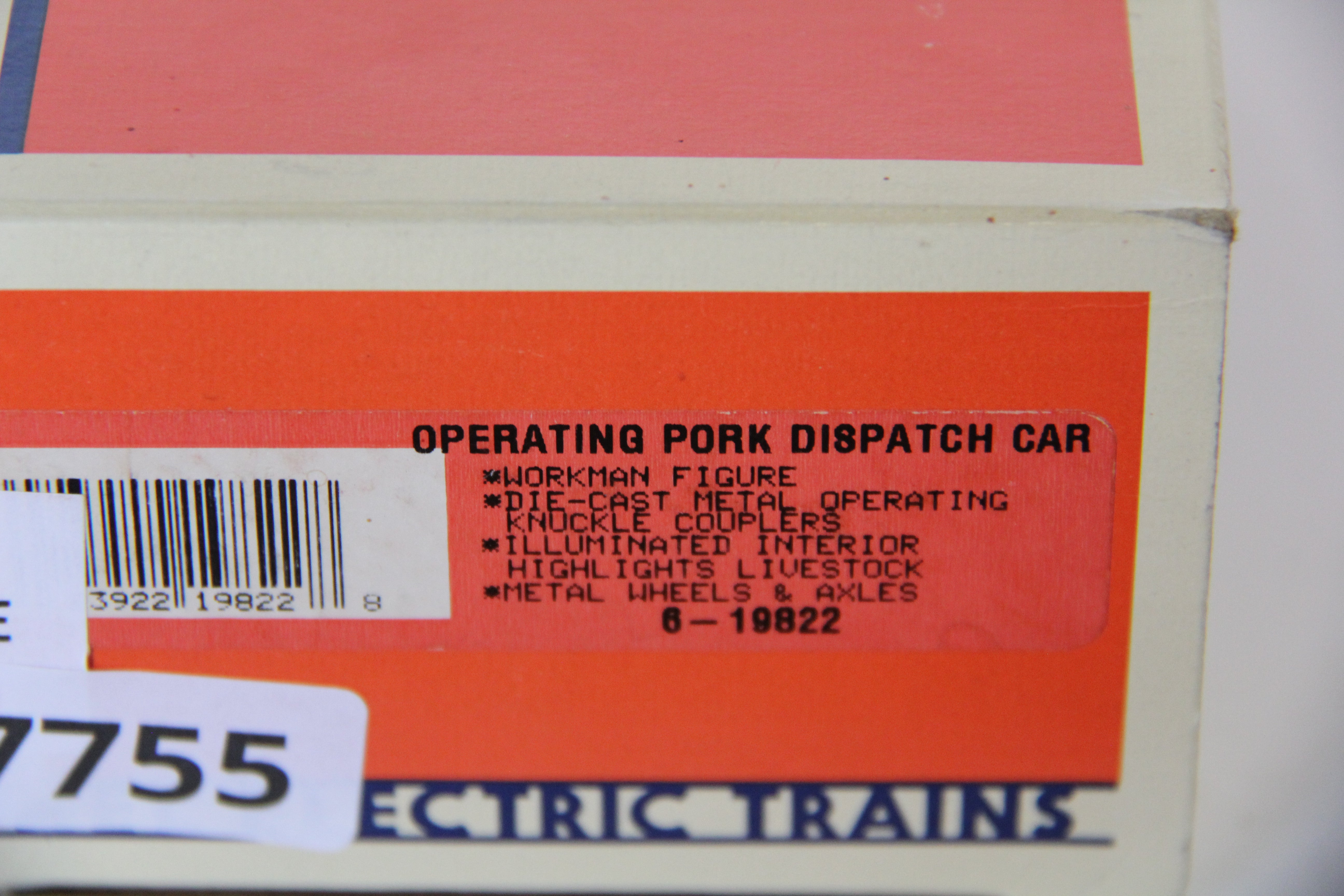 Lionel 6-19822 Operating Pork Dispatch Car-Second hand-M7755