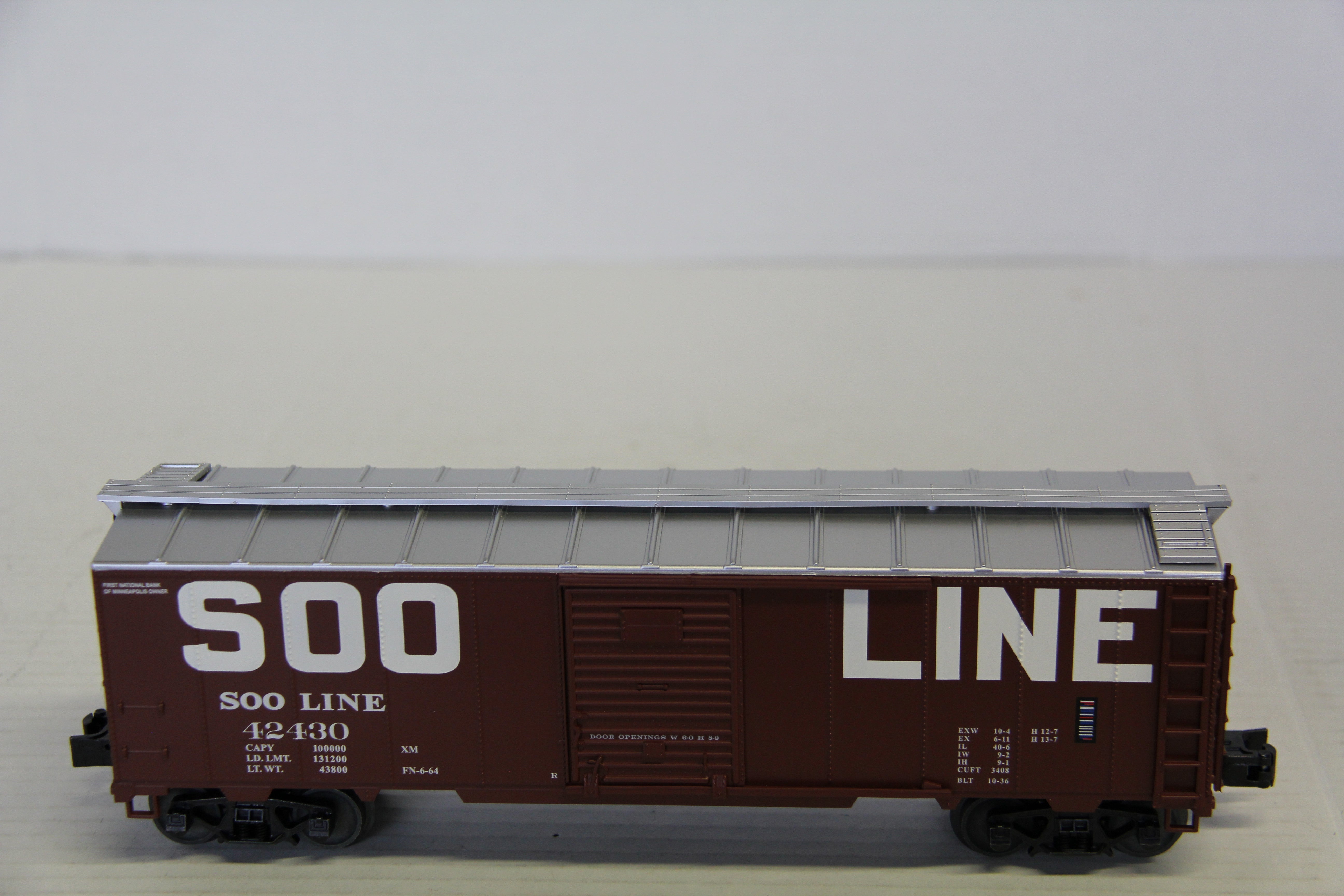 Lionel 2442292 Soo Line Steel Side Box Car #42430-Second hand-M7346