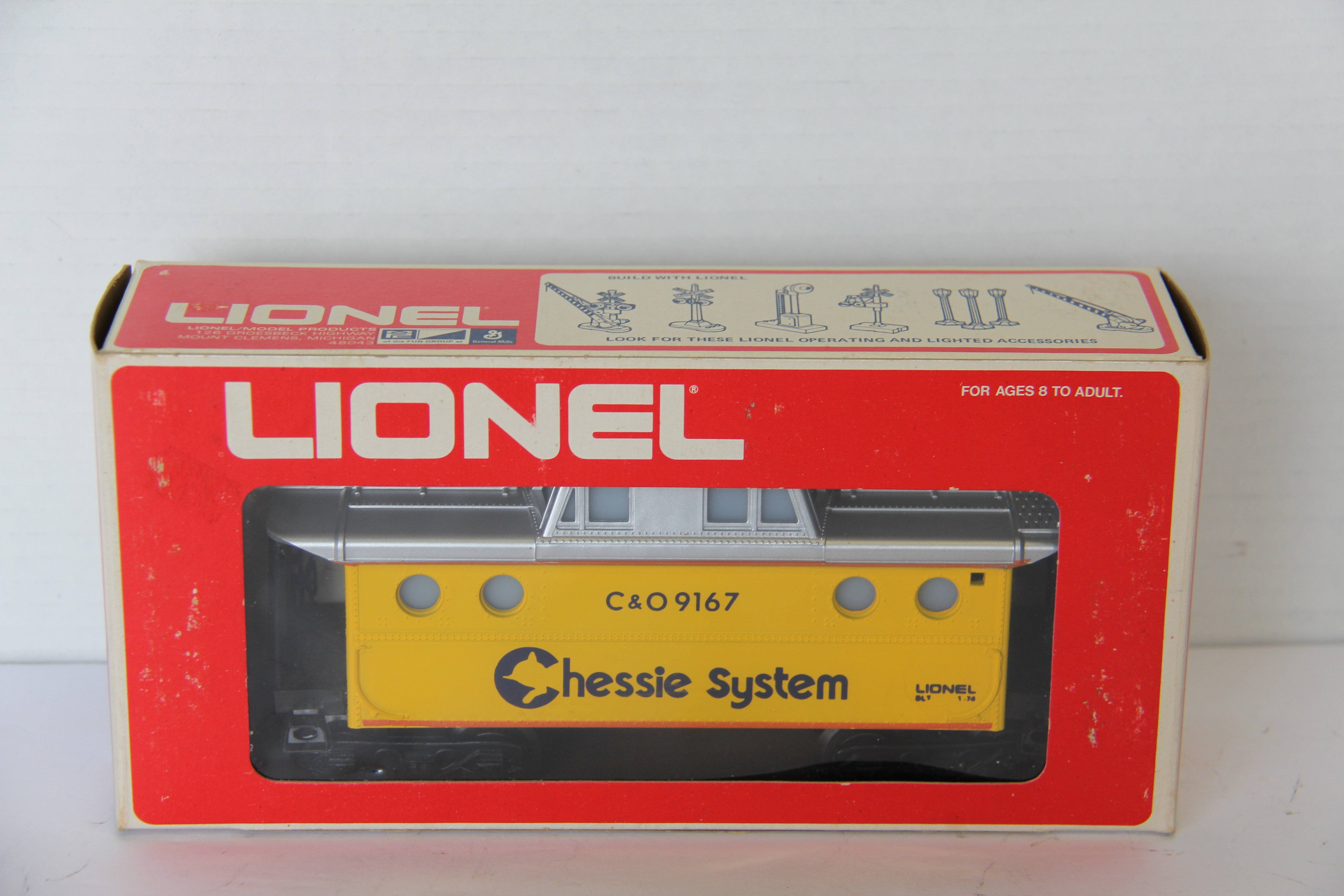 Lionel 6-9167 Chessie Lighted Caboose-Second hand-M7759