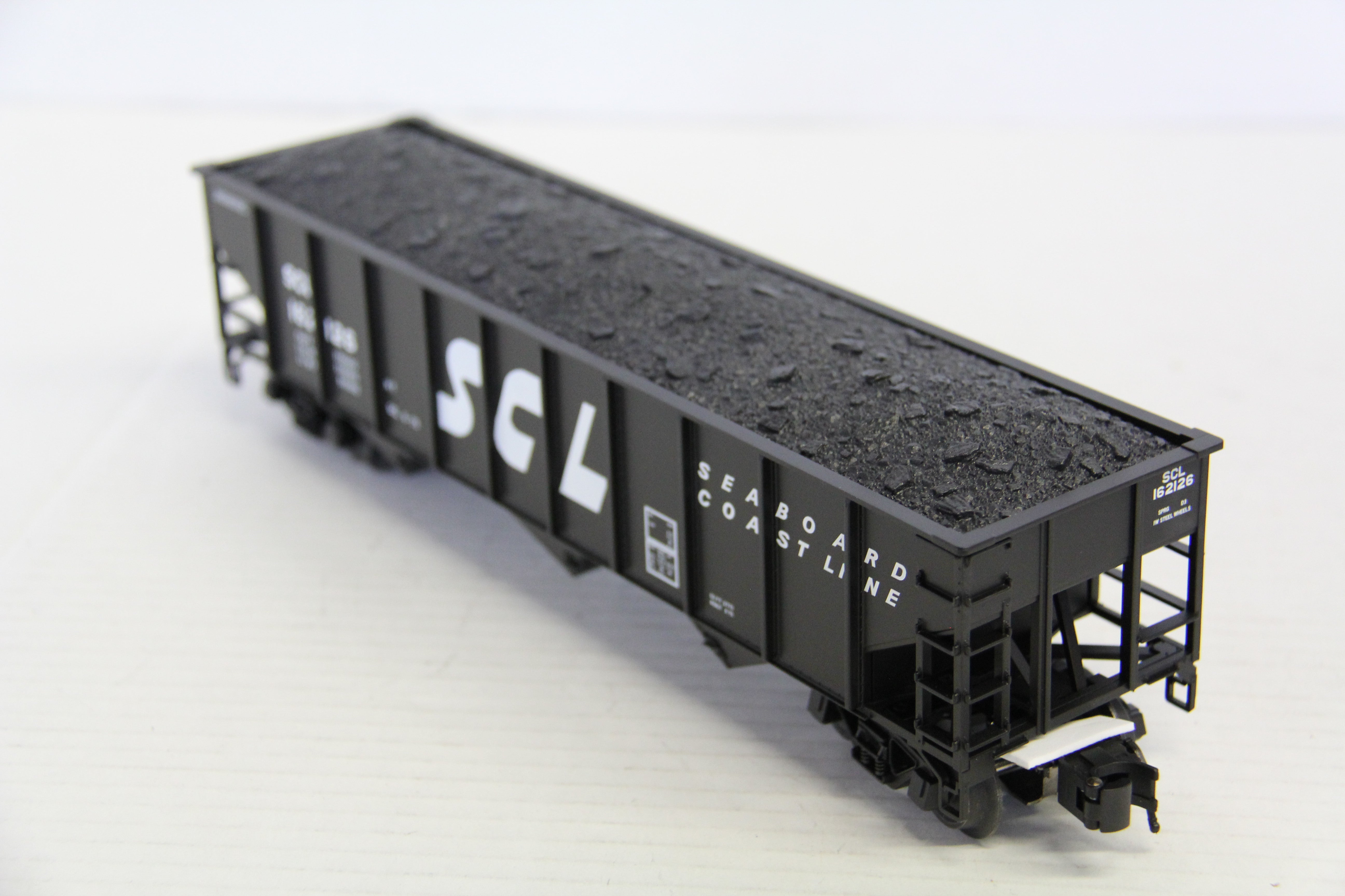 Atlas Trainman #2001832-1 & #2001832-2 Seaboard Coast Line TM 70T Hopper 2 Set-Second hand-M7348