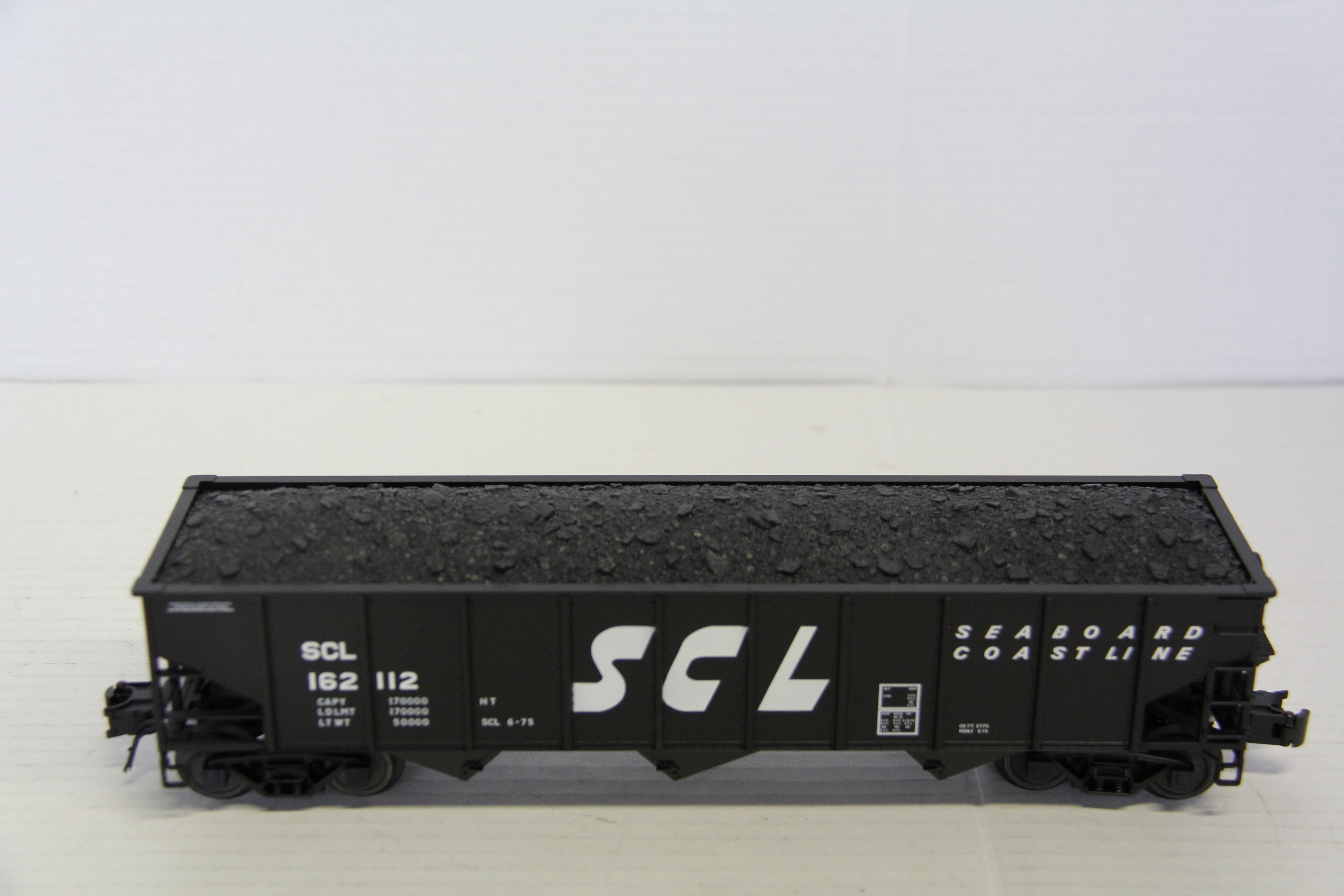 Atlas Trainman #2001832-1 & #2001832-2 Seaboard Coast Line TM 70T Hopper 2 Set-Second hand-M7348