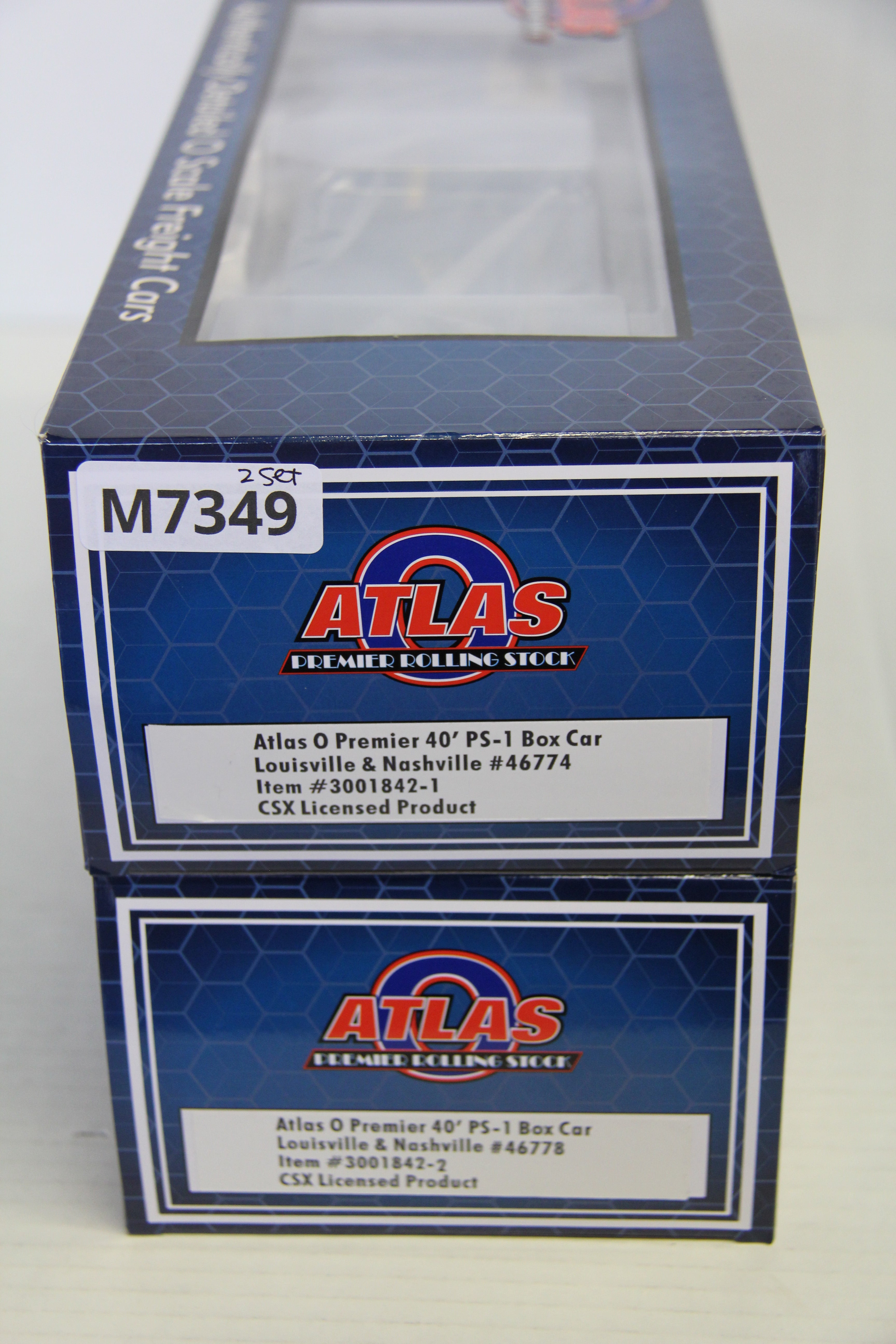 Atlas Premier #3001842-1 & #3001842-2 Louisville & Nashville 40' PS-1 Box Car-Second hand-M7349