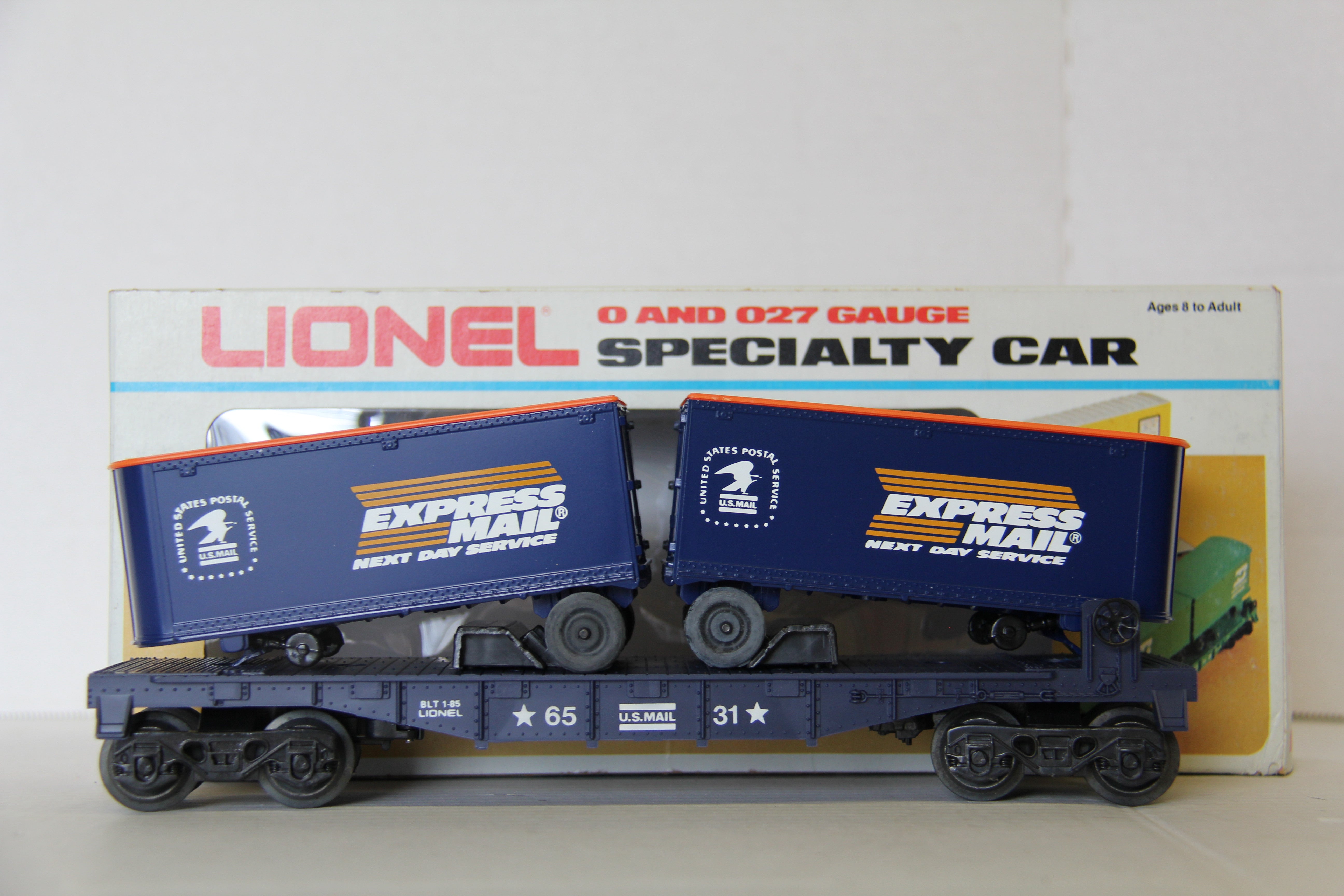 Lionel 6-6531 Express Mail Flat Car w/ Vans-Second hand-M6106