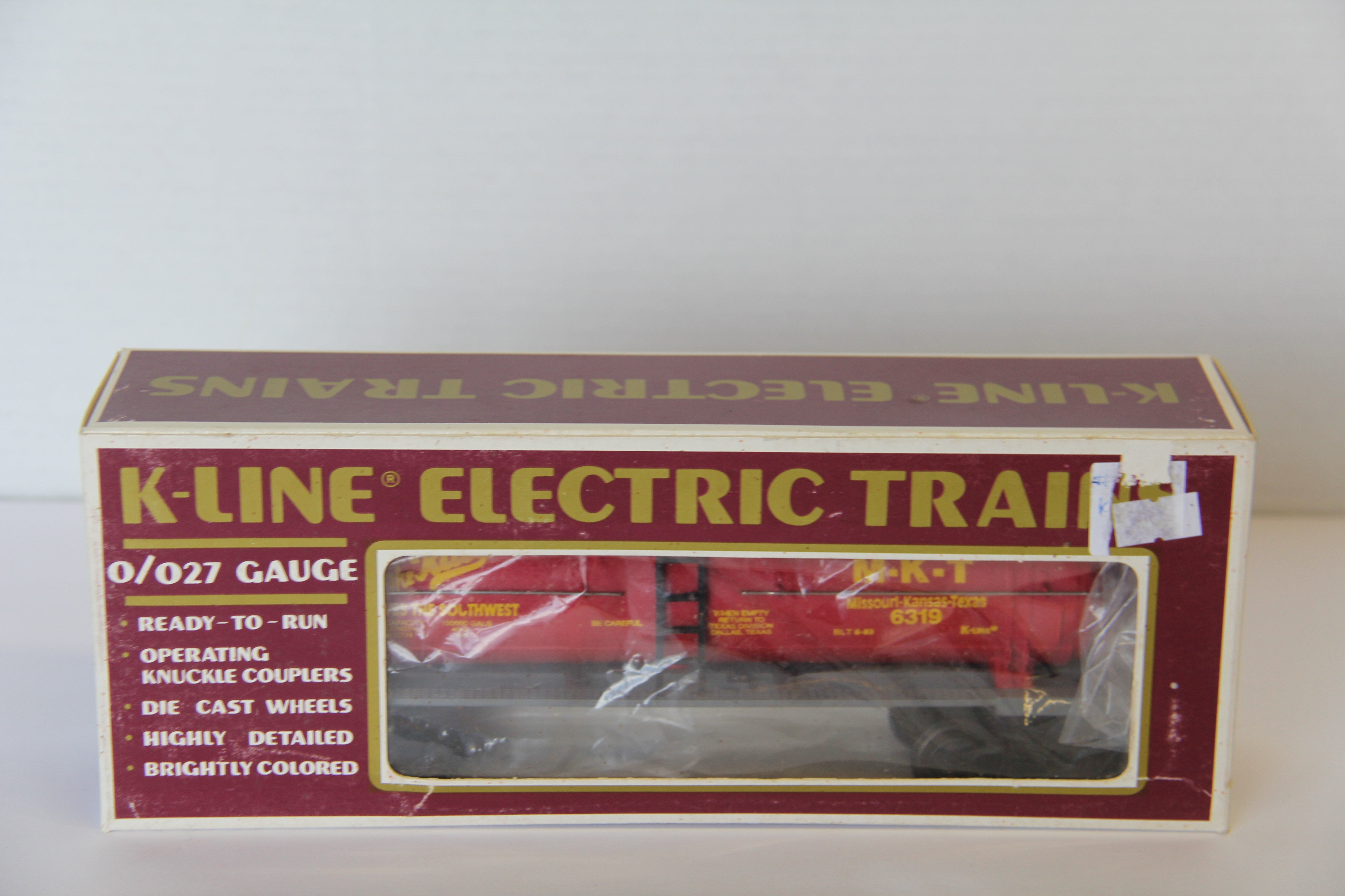 K Line O/ O27 Gauge K-6319 MKT "The Katy Serves the Southwest" Tank Car-Second hand-M7763