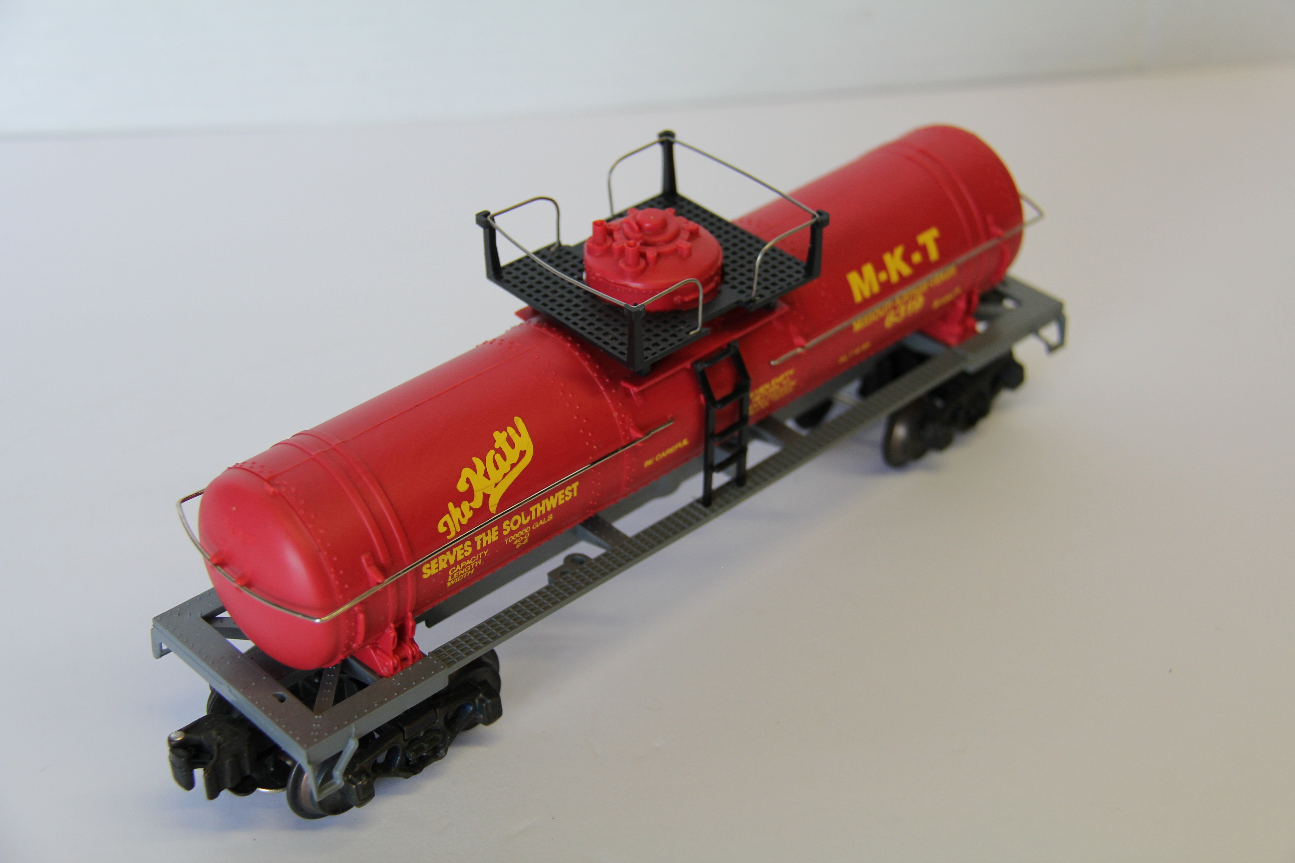 K Line O/ O27 Gauge K-6319 MKT "The Katy Serves the Southwest" Tank Car-Second hand-M7763
