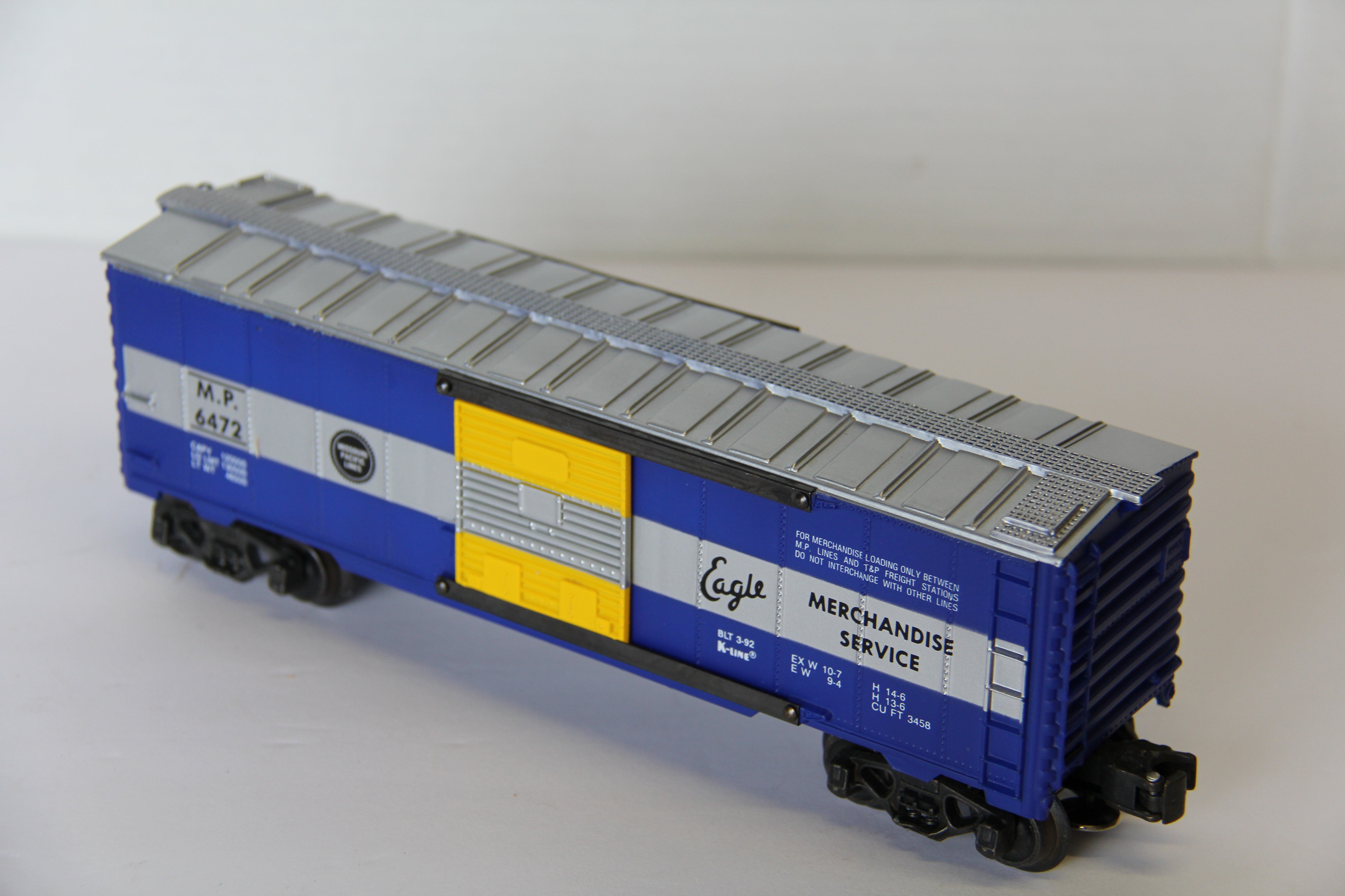 K Line O/ O27 K-6472 Missouri Pacific CLASSIC Boxcar-Second hand-M7766