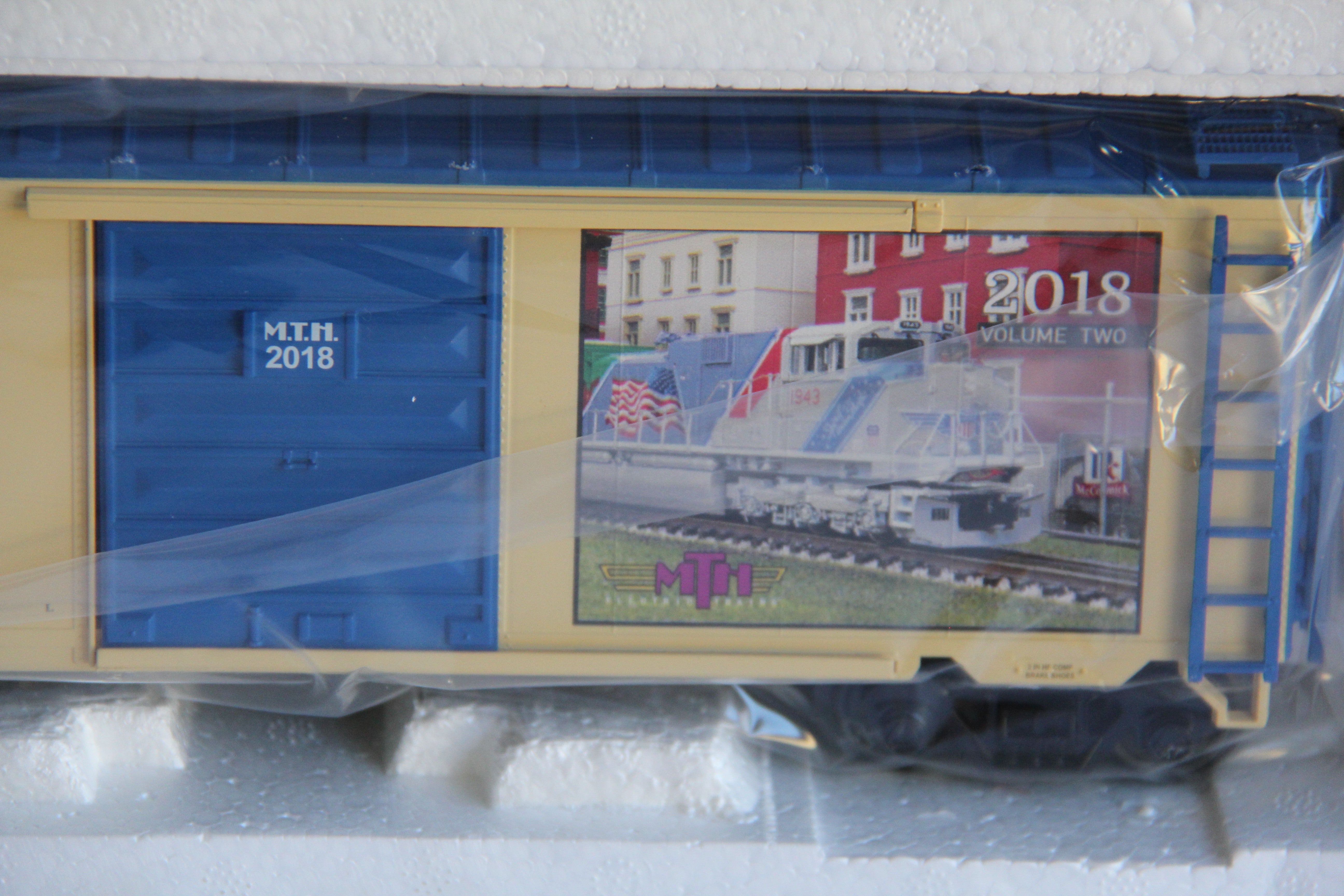 MTH 20-93746 TCA Spring York (2018) 40' Box Car-Second hand-M3433