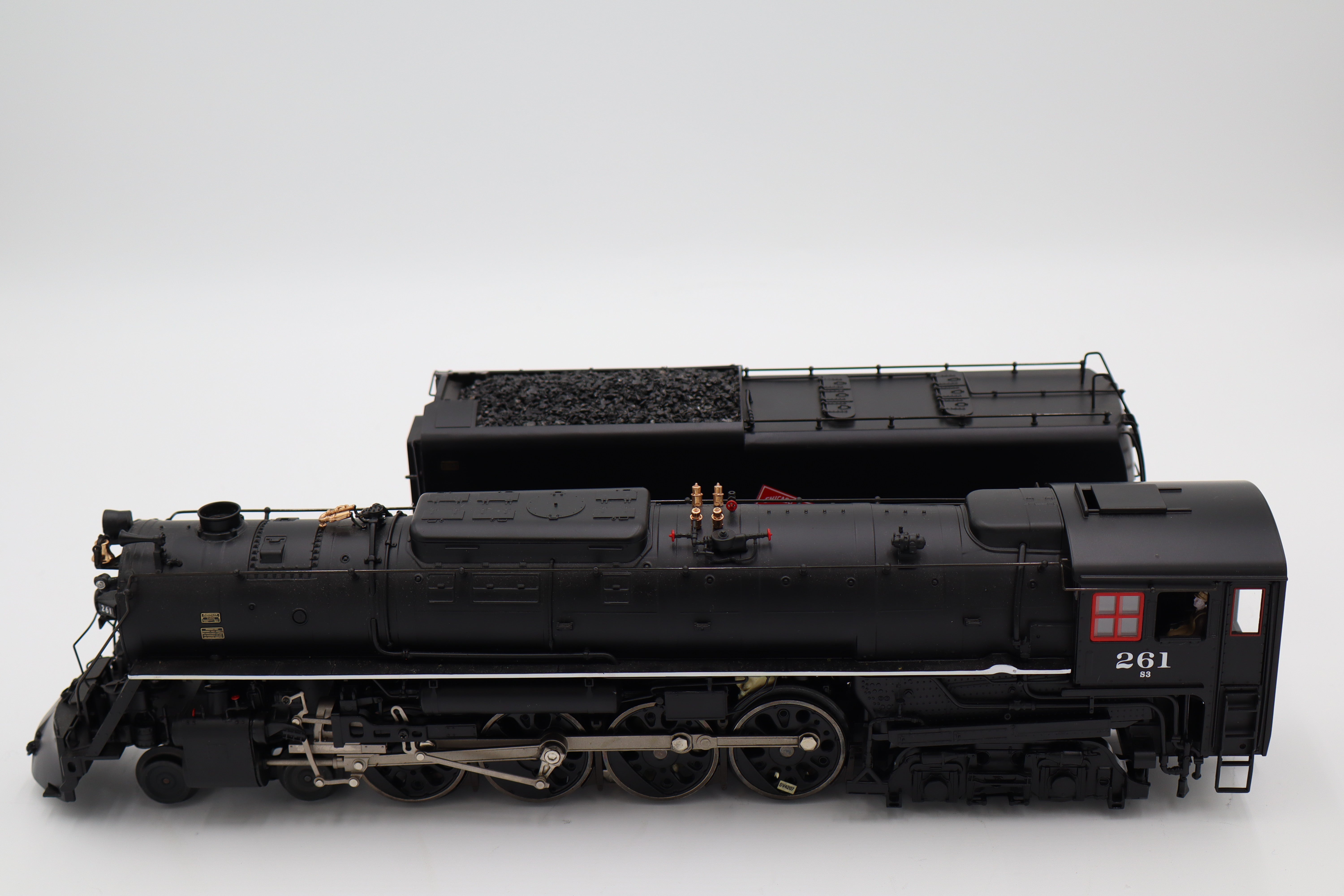 Lionel 6-11229 Milwaukee Road S3 Northern #261 Excursion Scheme w/ 4 Car Pass Set-Second hand-M8185