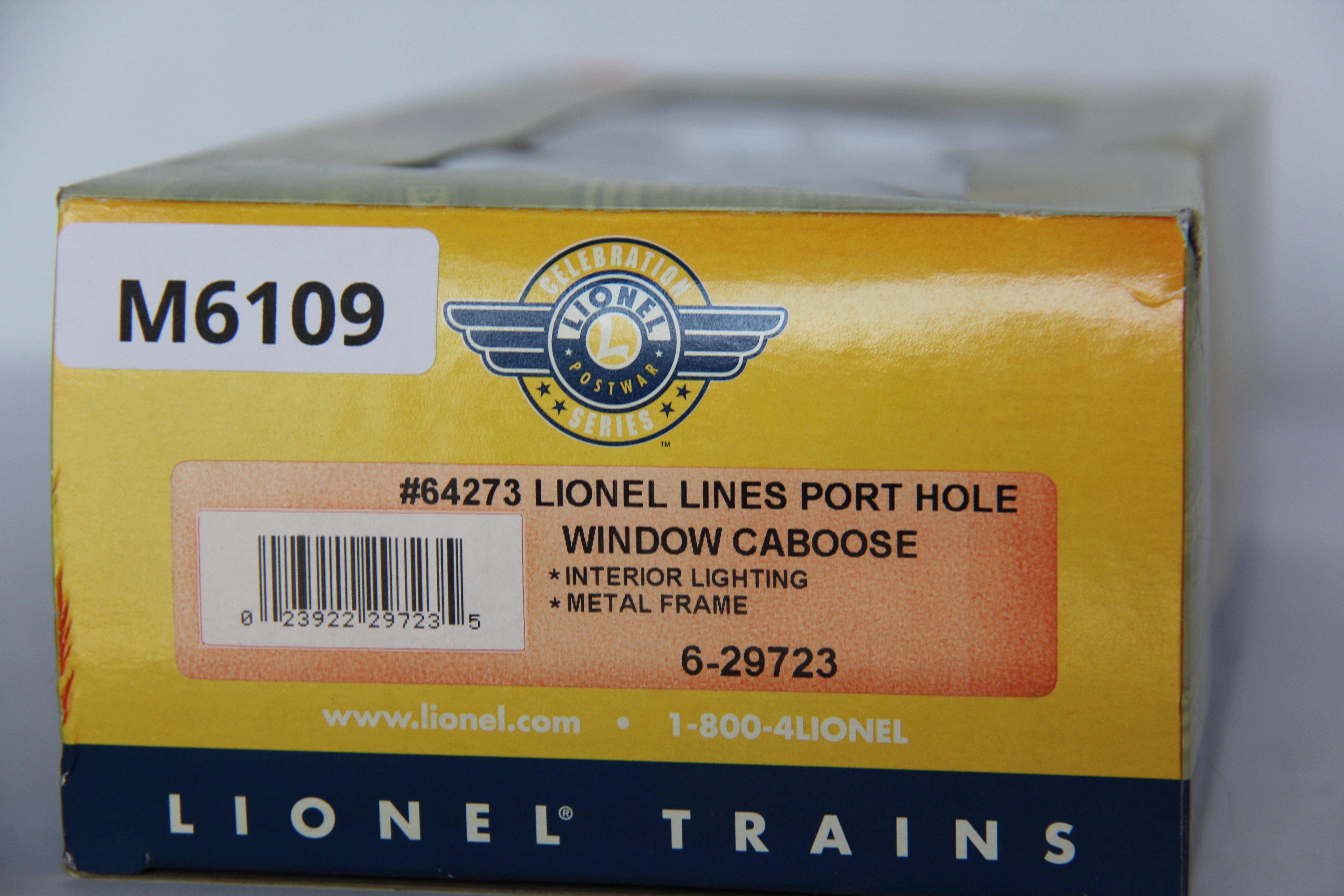 Lionel 6-29723 Lionel Lines Port Hole Window Caboose #64273-Second hand-M6109
