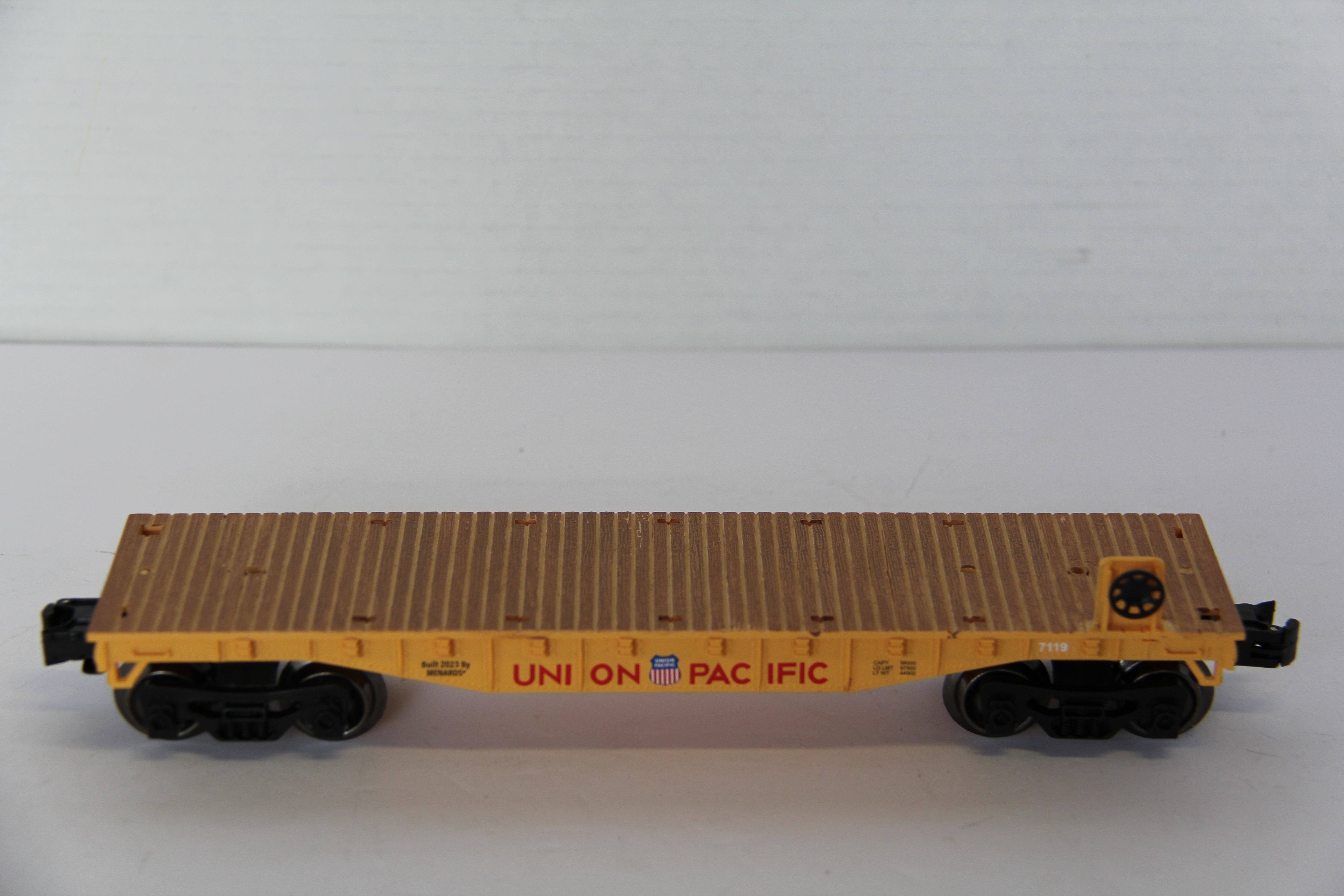 2023 Menards #279-9404 Union Pacific Flat Cars 2 Set-Second hand-M7776