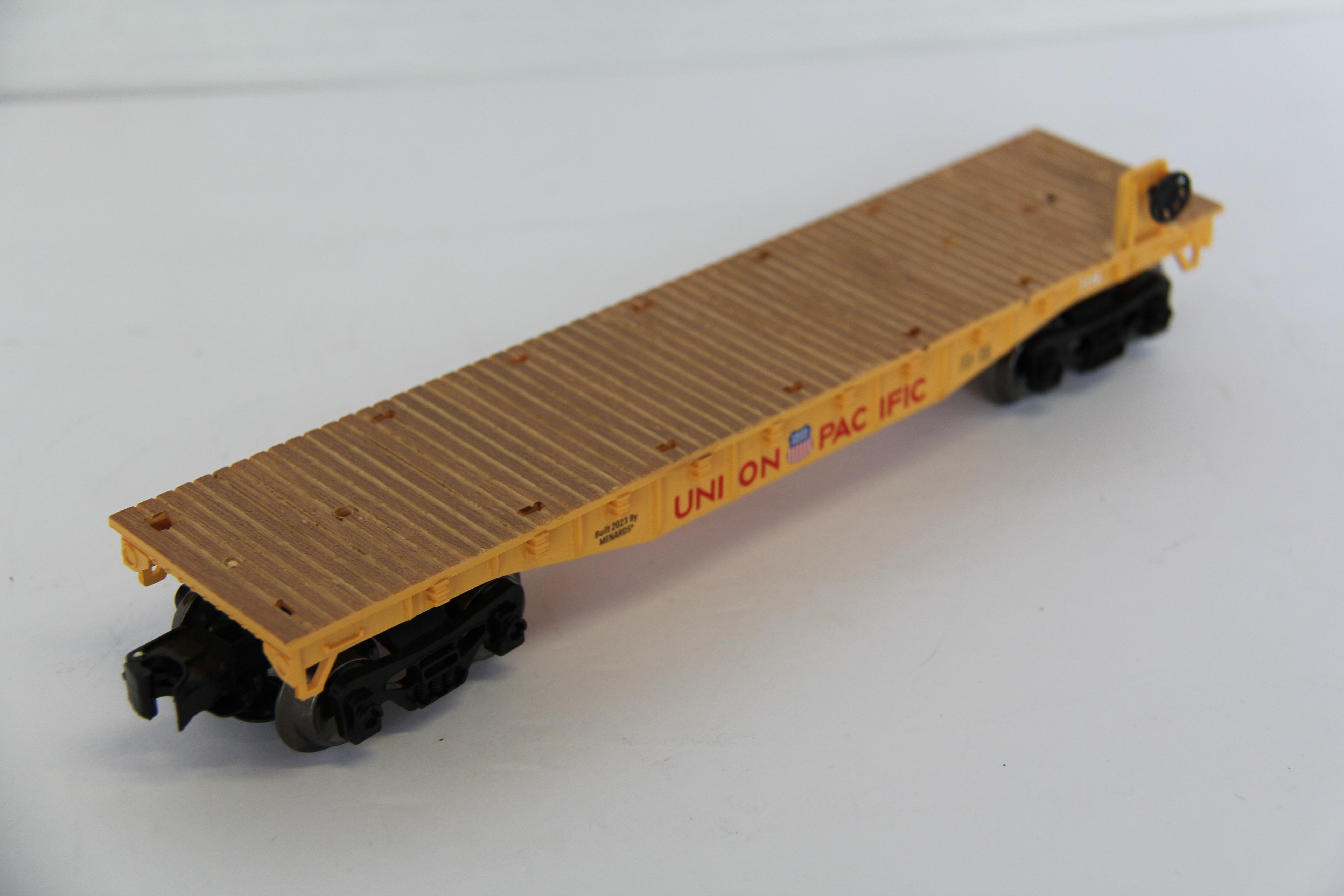 2023 Menards #279-9404 Union Pacific Flat Cars 2 Set-Second hand-M7776