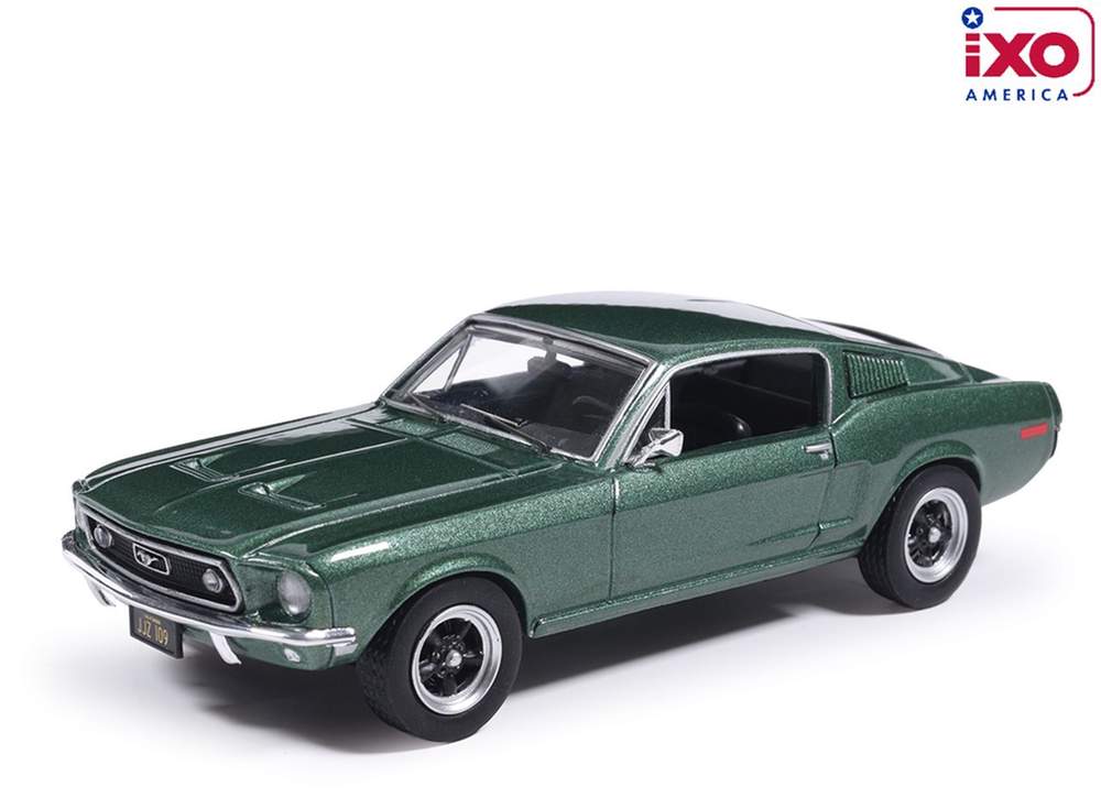 IXO Models - 1968 Ford Mustang GT Fastback (Highland Green) - 1/43 Scale