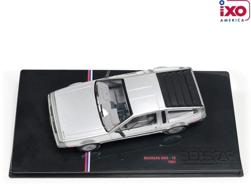 IXO Models - 1981 Delorean DMC-12 (Silver) - 1/43 Scale