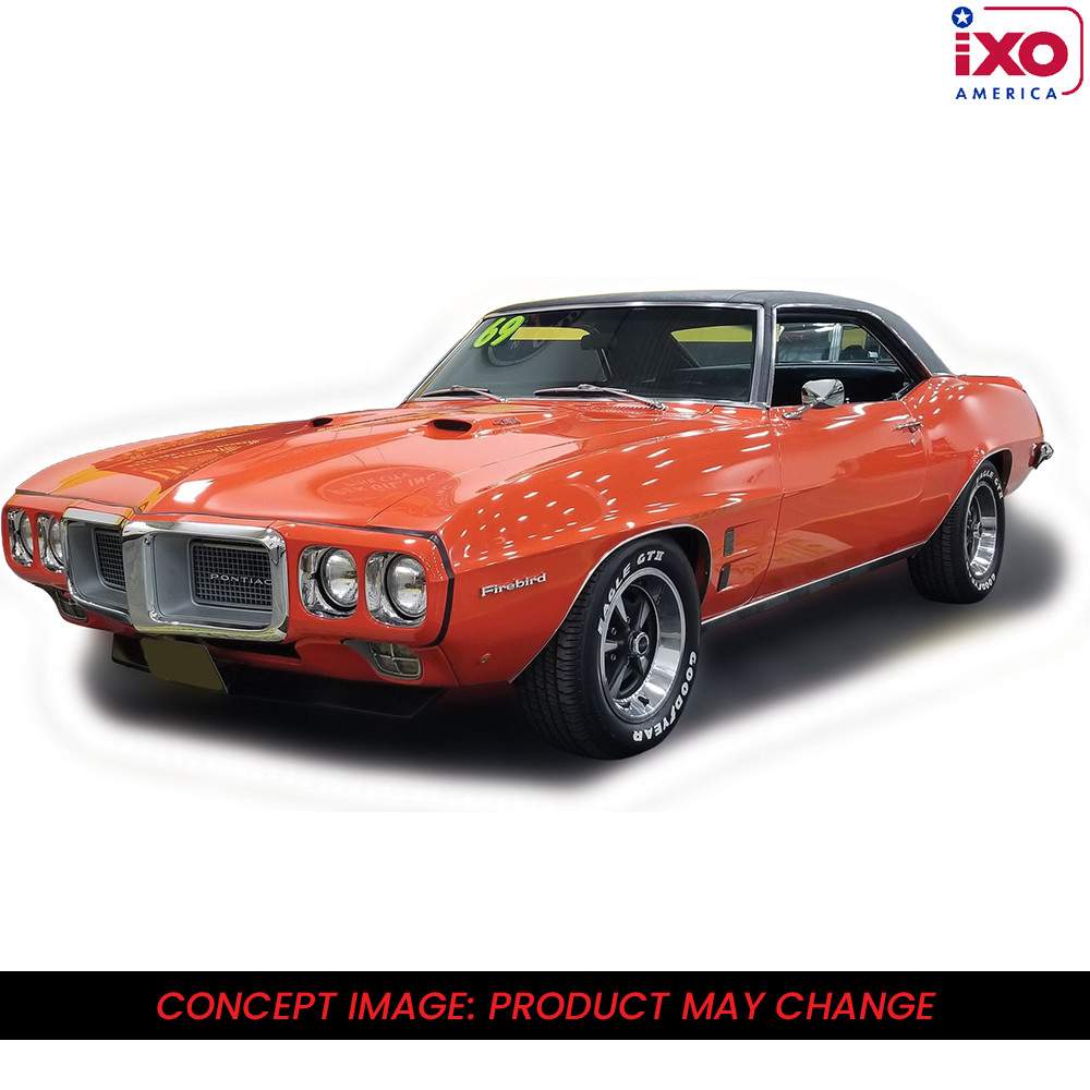 IXO Models - 1969 Pontiac Firebird 400 (Carousel Red) - 1/43 Scale