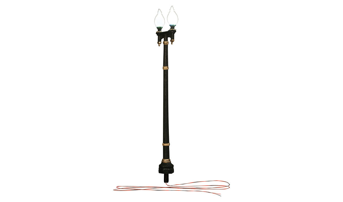 Woodland Scenics HO JP5632 - Just Plug - Double Lamp Post Street Lights