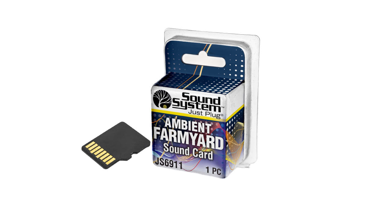Woodland Scenics JS6911 - Just Plug Sound System - Sound Card - Ambient Farmyard