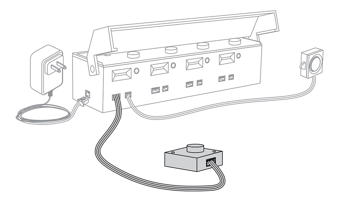 Woodland Scenics JS6957 - Just Plug Sound System - Push Button Trigger
