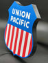ADHDame Designs #201L- Lighted Railroad Sign "Union Pacific" (Large) - MrMuffin'sTrains