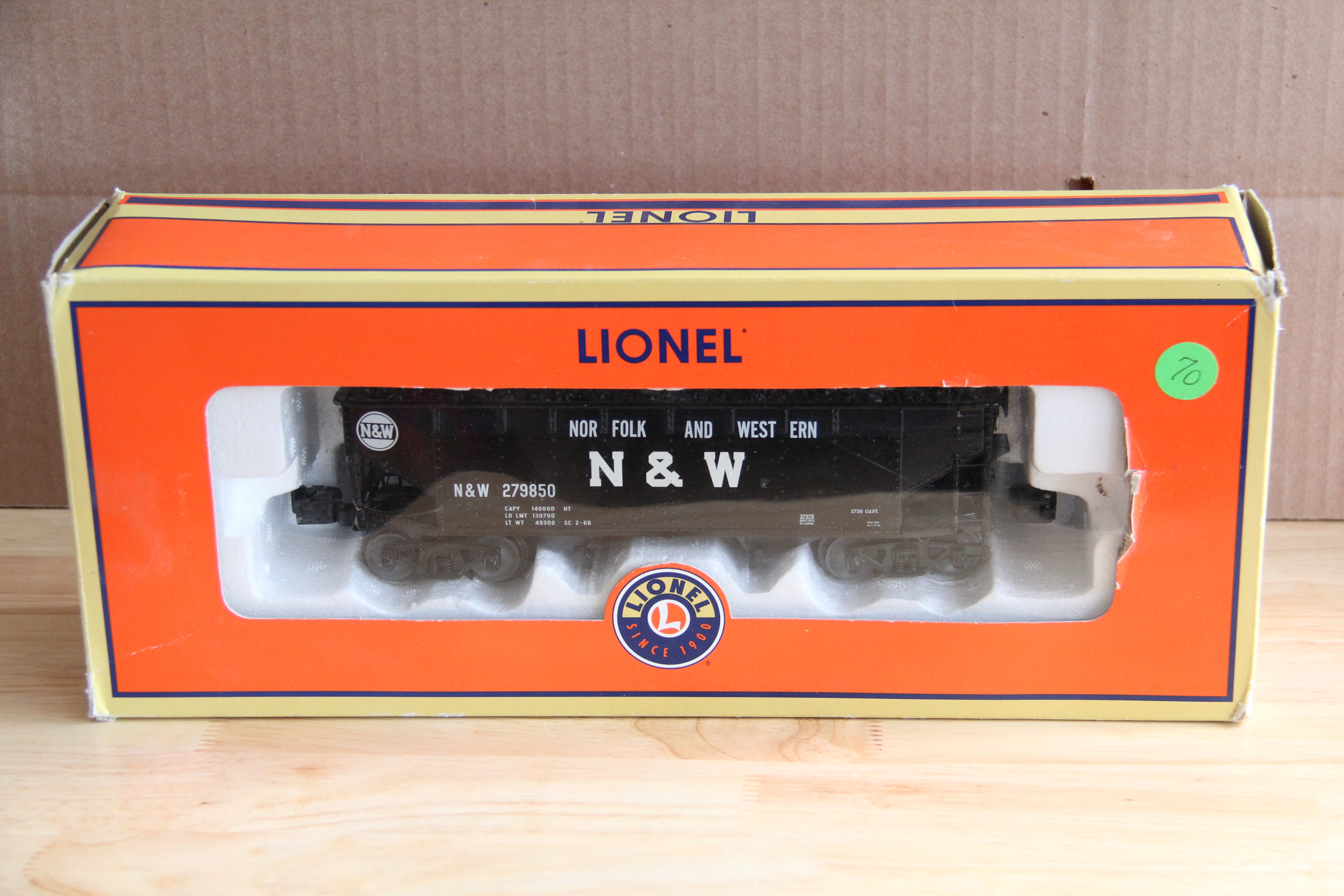 Lionel 6-27070 Norfolk & Western offset Hopper #279850-Secondhand-M1588