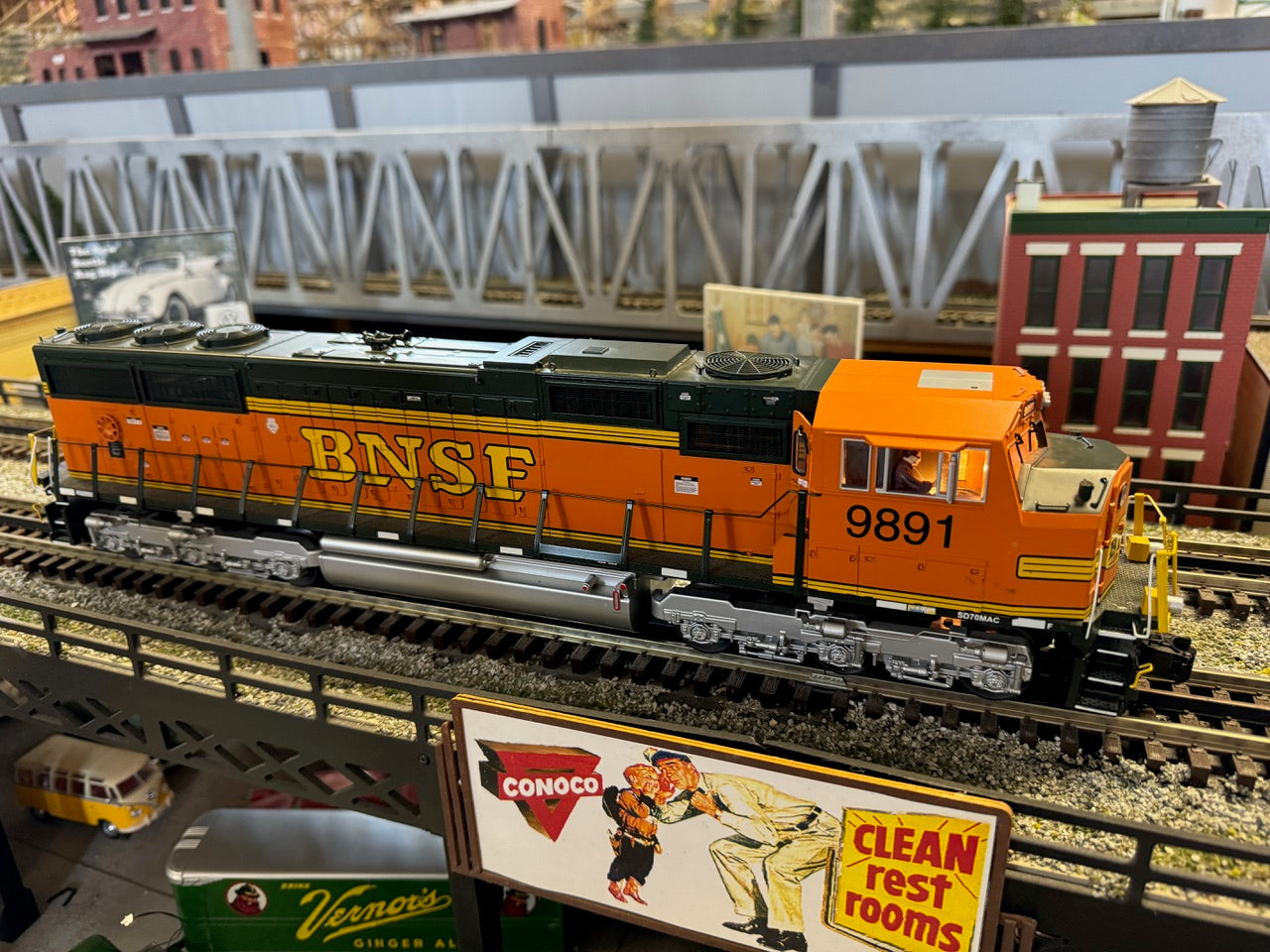 MTH 20-2710-1 BNSF SD70Mac Diesel Engine w/Proto-Sound 2.0-Second hand-M5053