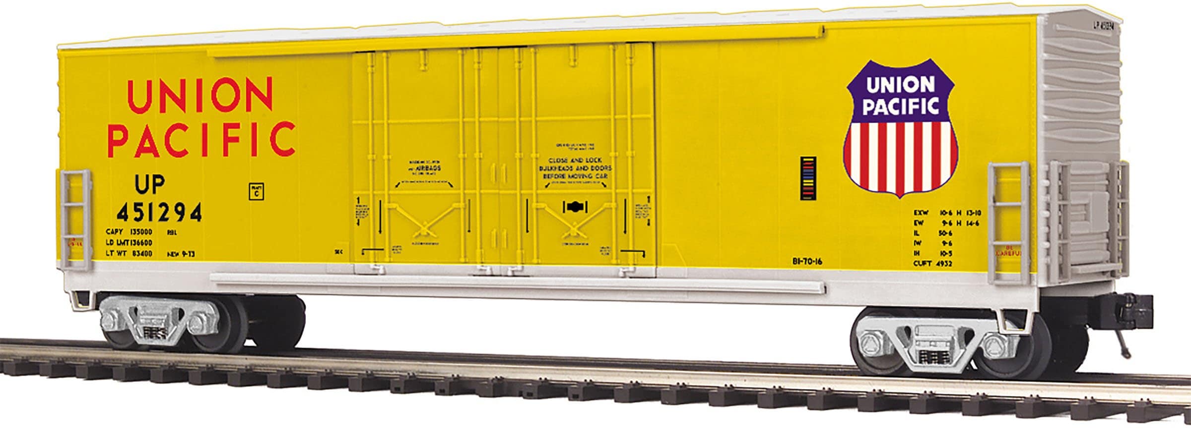 MTH 20-93868 Union Pacific 50 Dbl. Door Plugged Boxcar-2 SET-Second hand-M5119