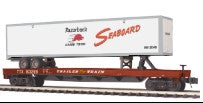 MTH 20-98930 Seaboard Flat Car w/ 48' Trailer-Second hand-M5378