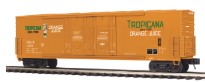 MTH 20-93486 Tropicana Orange 50'Double Door Plugged Boxcar-2 Car Set-Second hand-M5469