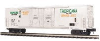 MTH 20-93487 Tropicana- White 50'Double Door Plugged Boxcar-2 Car Set-Second hand-M5470