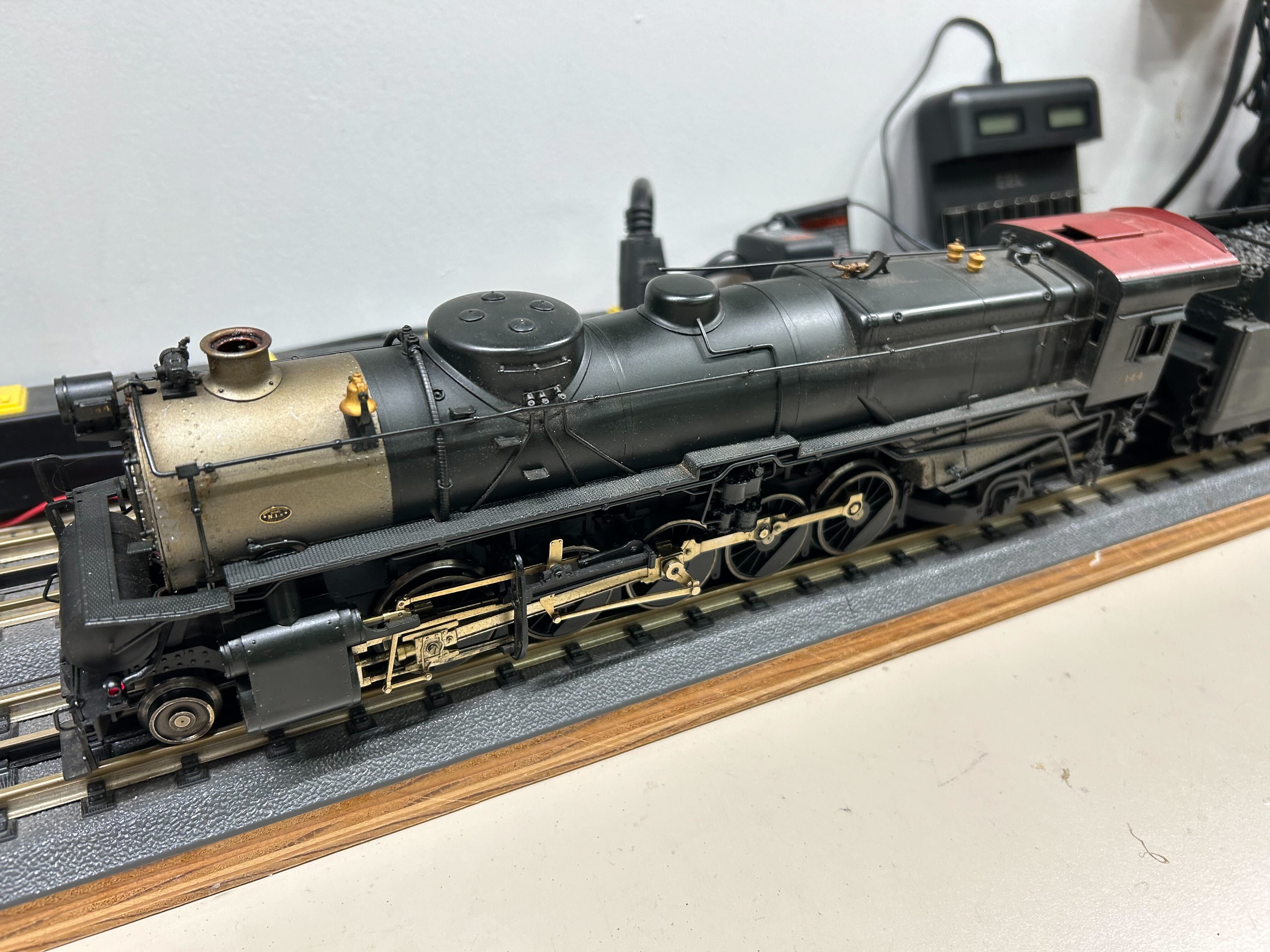 Sunset Models 3 Rail Brass Pennsylvania N-1s 2-10-2 Locomotive # 7344 & Tender -Second hand-M5567