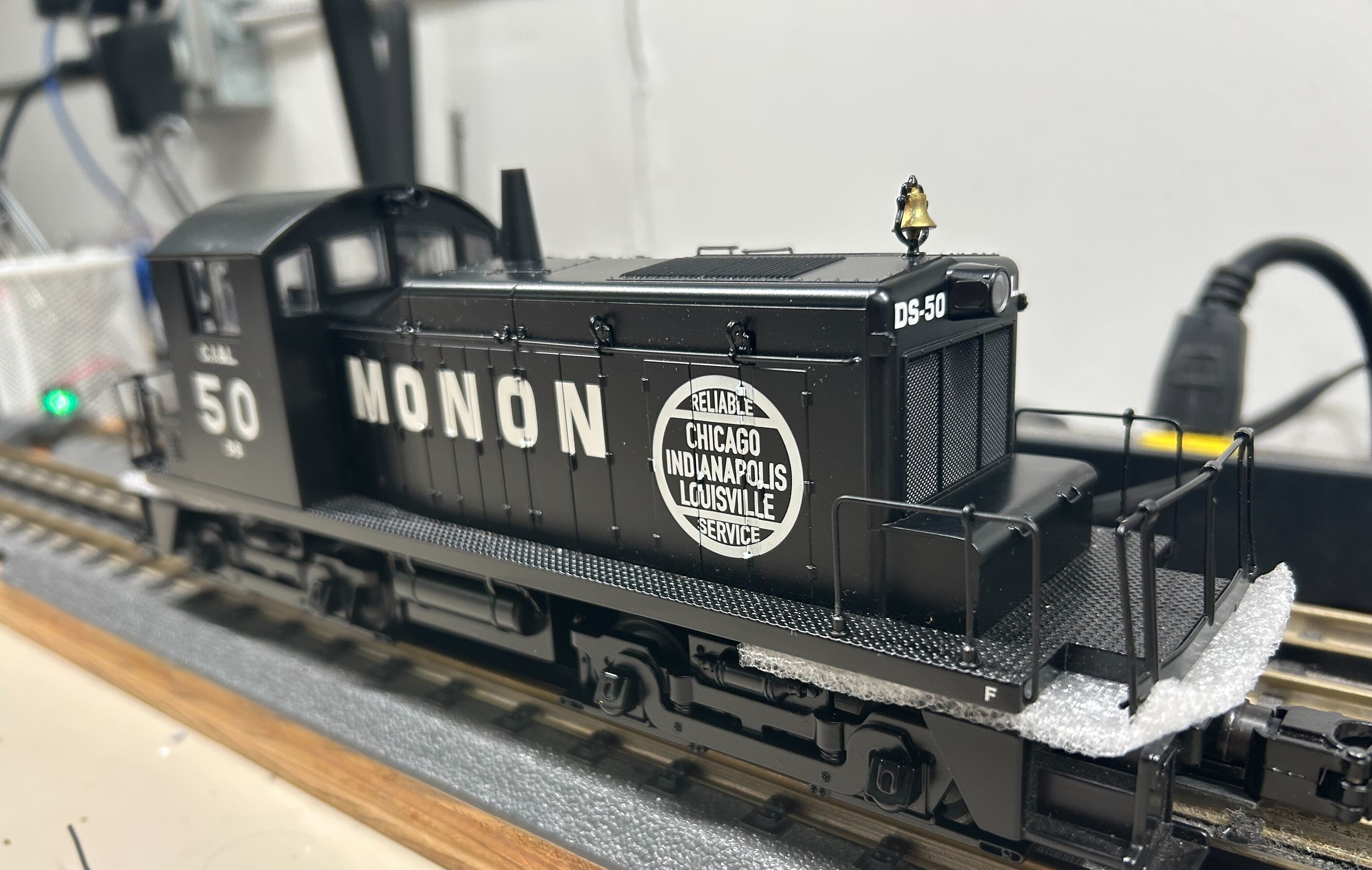 Rail King 30-20683-1 Monon SW-1 Switcher Diesel Engine-Custom Run-Second hand-M5593