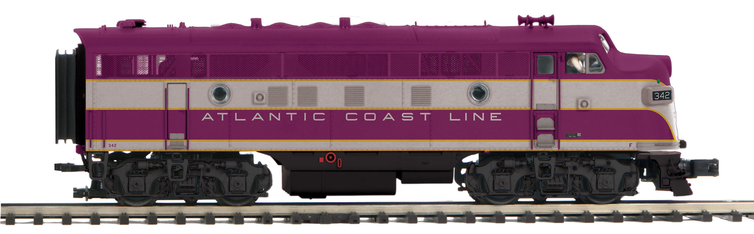 MTH 20-21585-4 Atlantic Coast Line F-3 A-Unit Non Powered Diesel-Second hand-M5675