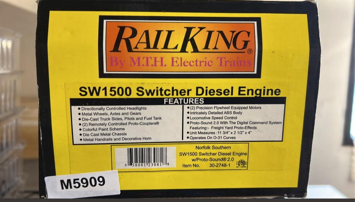 Rail King 30-2748-1 Norfolk Southern SW1500 Switcher Diesel Engine-Second hand-M5909