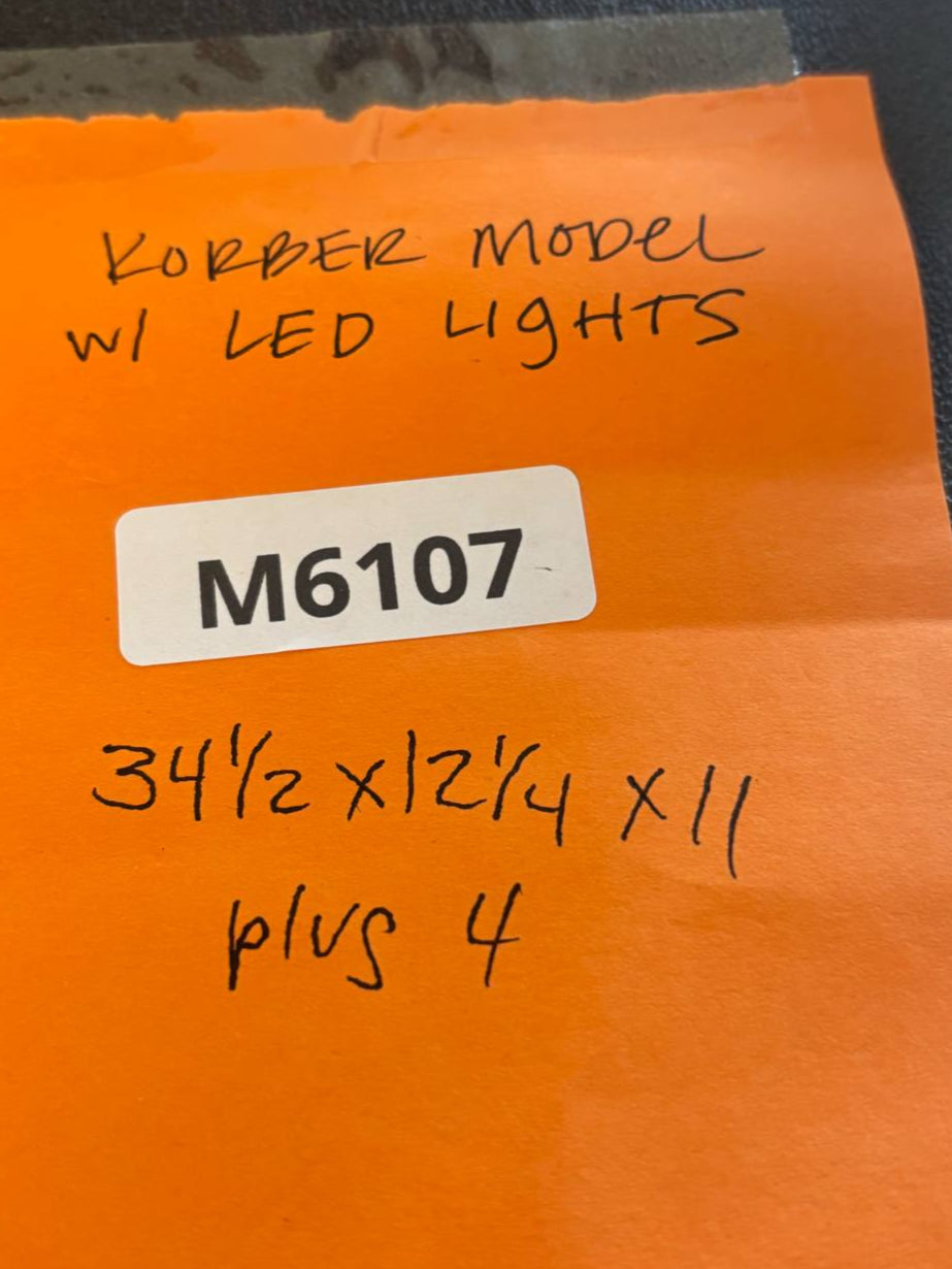 Korber Building MRS1132 2 Stall Engine House (Brick) with LED Lights Inside LOCAL PICKUP ONLY-Second hand-M6107