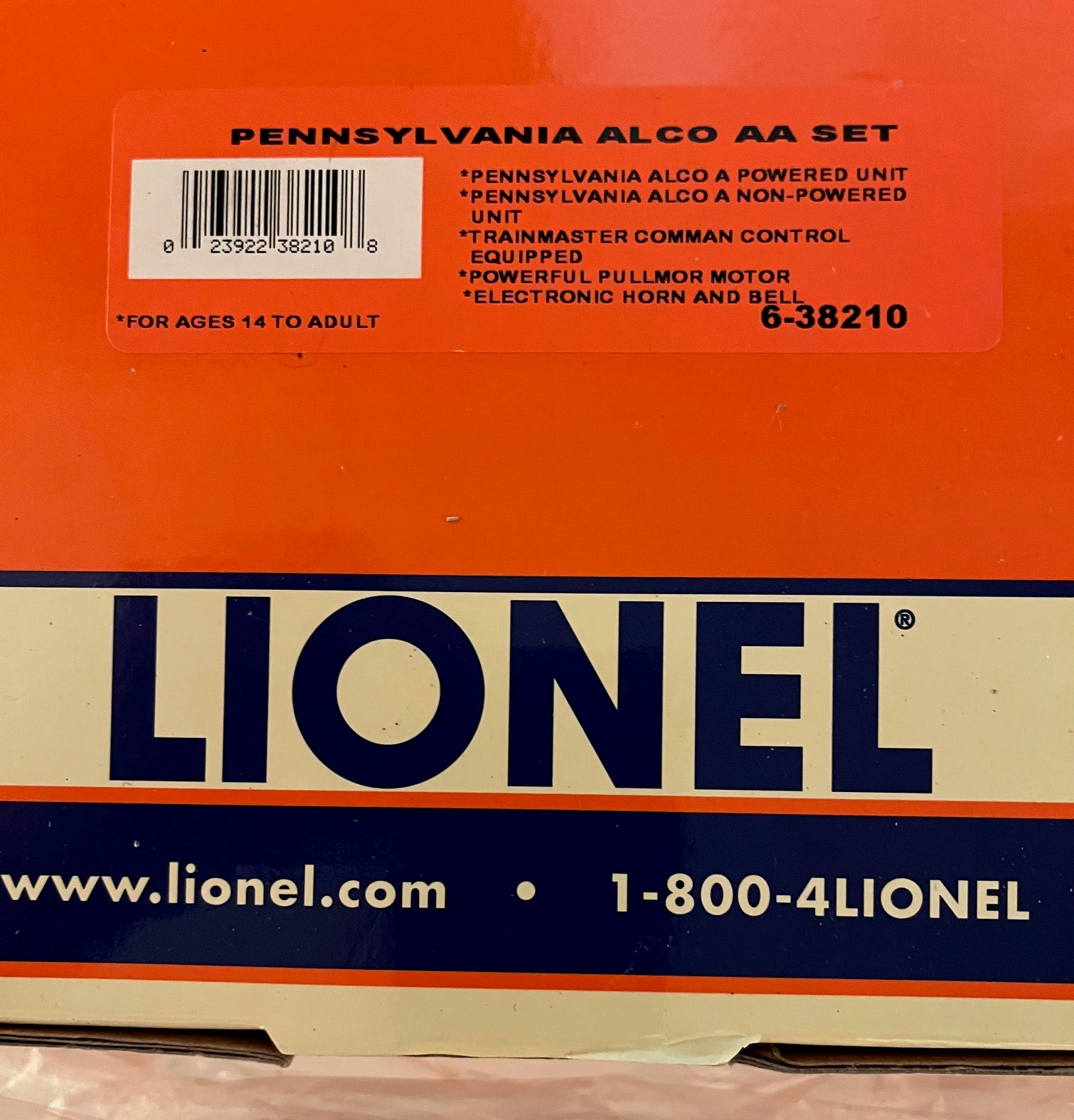 Lionel 6-38210 Pennsylvania Alco AA Set-Second hand-M6771F