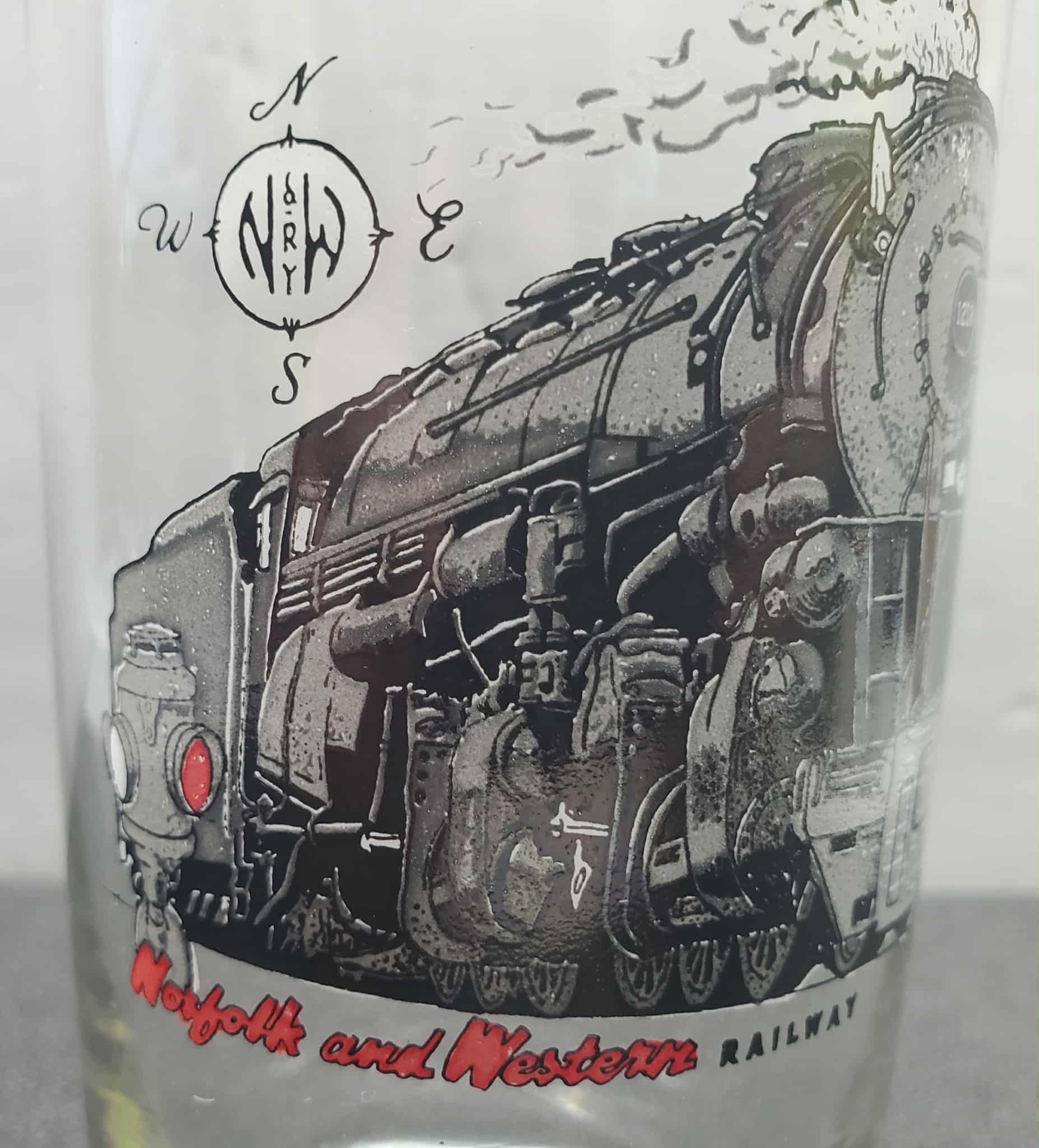 Train Glassware Set of 4-Second hand-M6825
