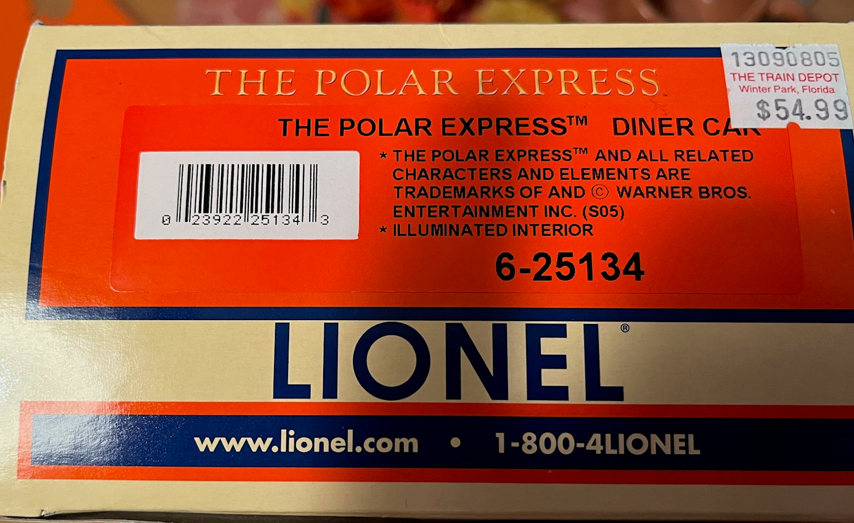 Lionel 6-25134 The Polar Express Baby Madison Diner Car-Second hand-M7190
