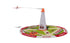 S GAUGE -MTH TinPlate Traditions 10-4017 Red & Silver No. 55 Airplane & No. 49 Airport Set-Second hand-M7560