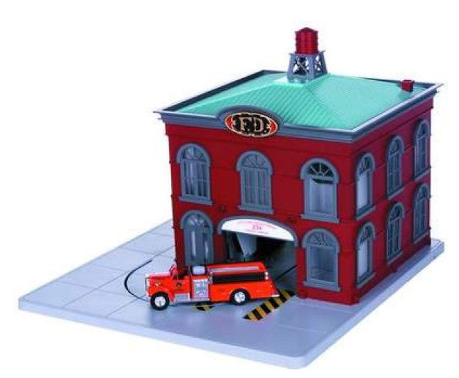 Rail King 30-9102 Operating Fire House-Second hand-M8191
