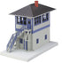Rail King 30-9011 Switch Tower Grey w/ Blue Trim-Second hand-M8222
