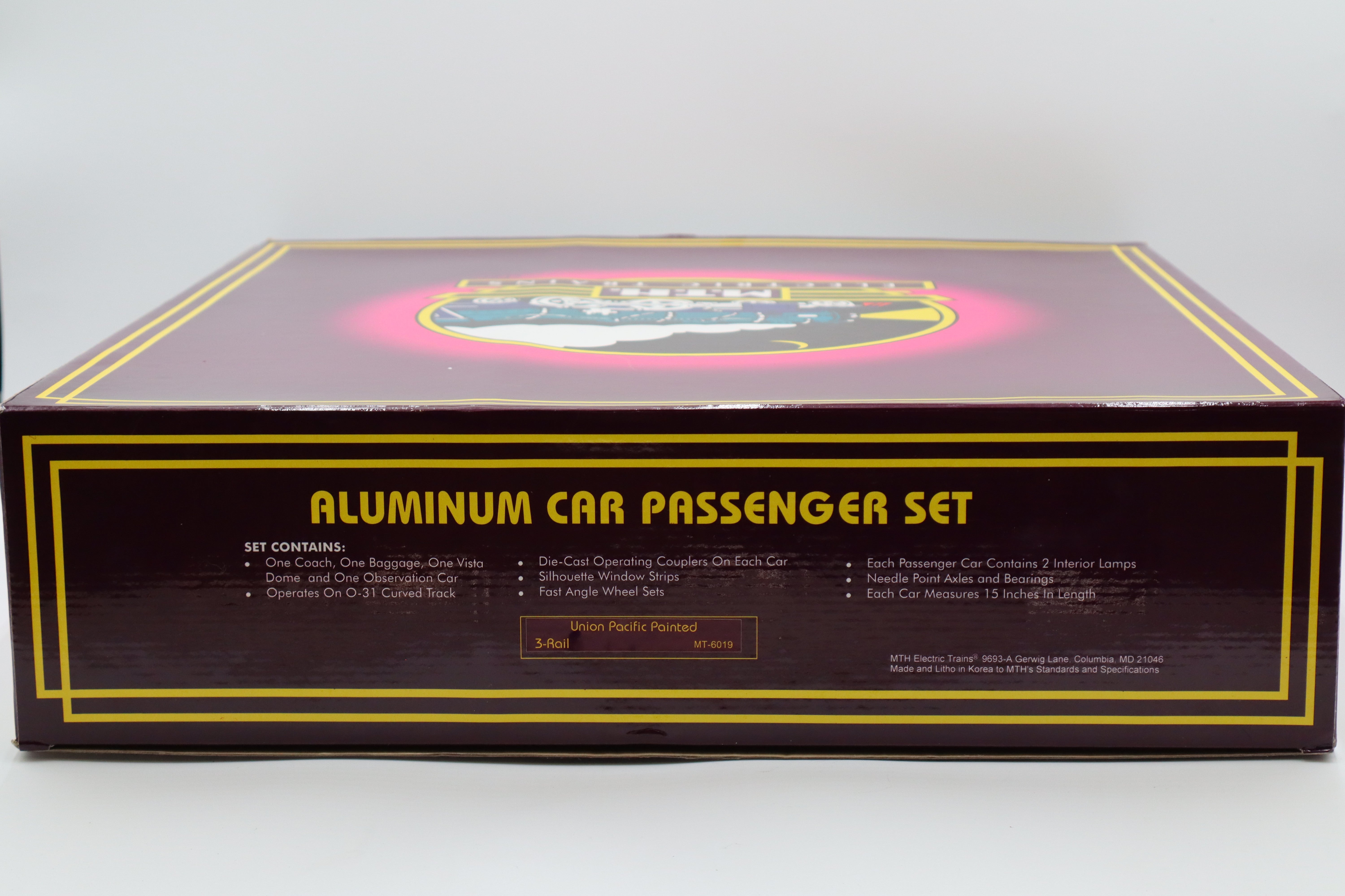 MTH MT-6119 & MT-6019 Union Pacific Painted 60' Aluminum 6 Car Set-Second hand-M8378