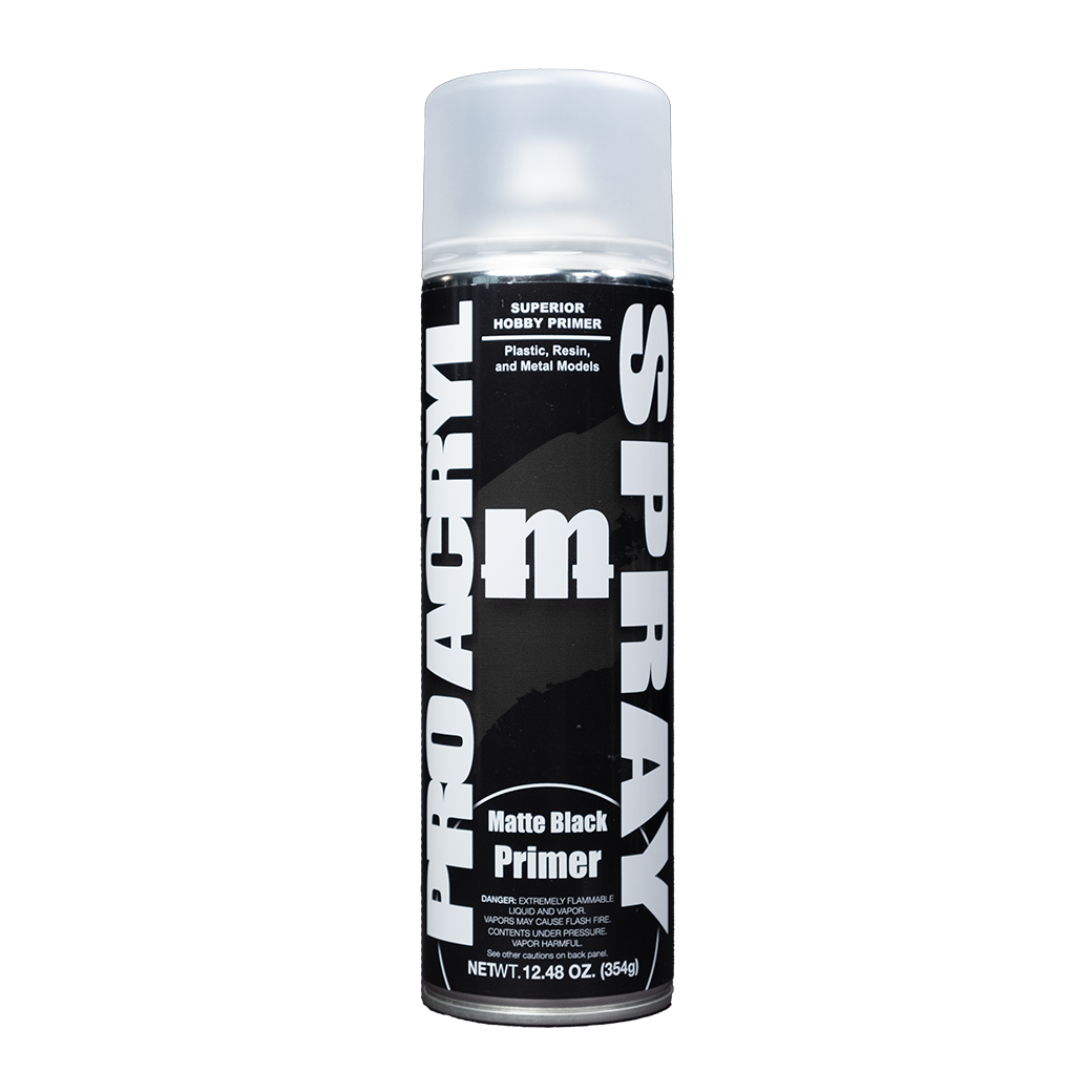Monument Hobbies MPAR-P02 - Pro Acryl Spray Matte Black Primer (500ml)