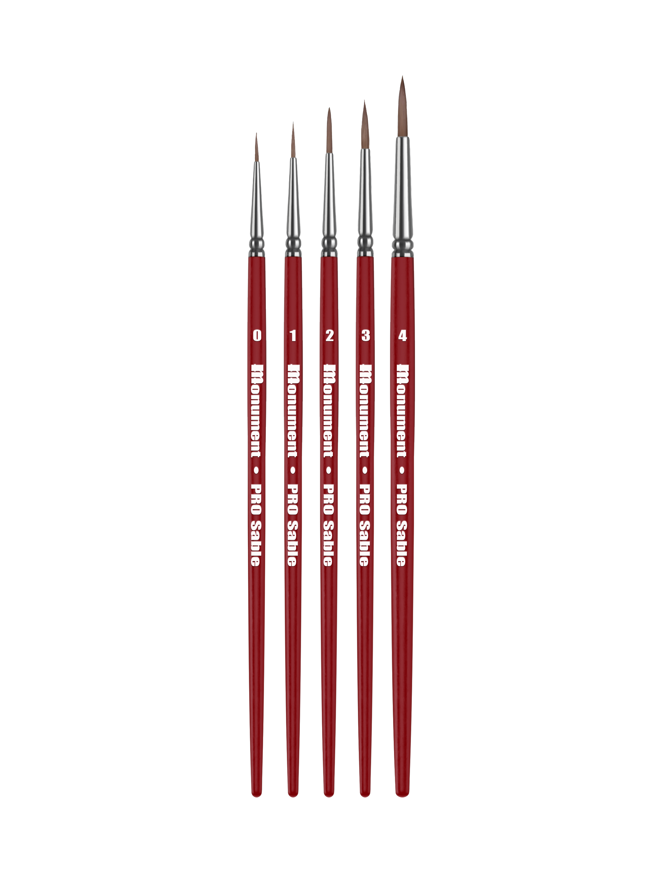 Monument Hobbies PRO-SBL-SET - Pro Sable 5 Brush Set