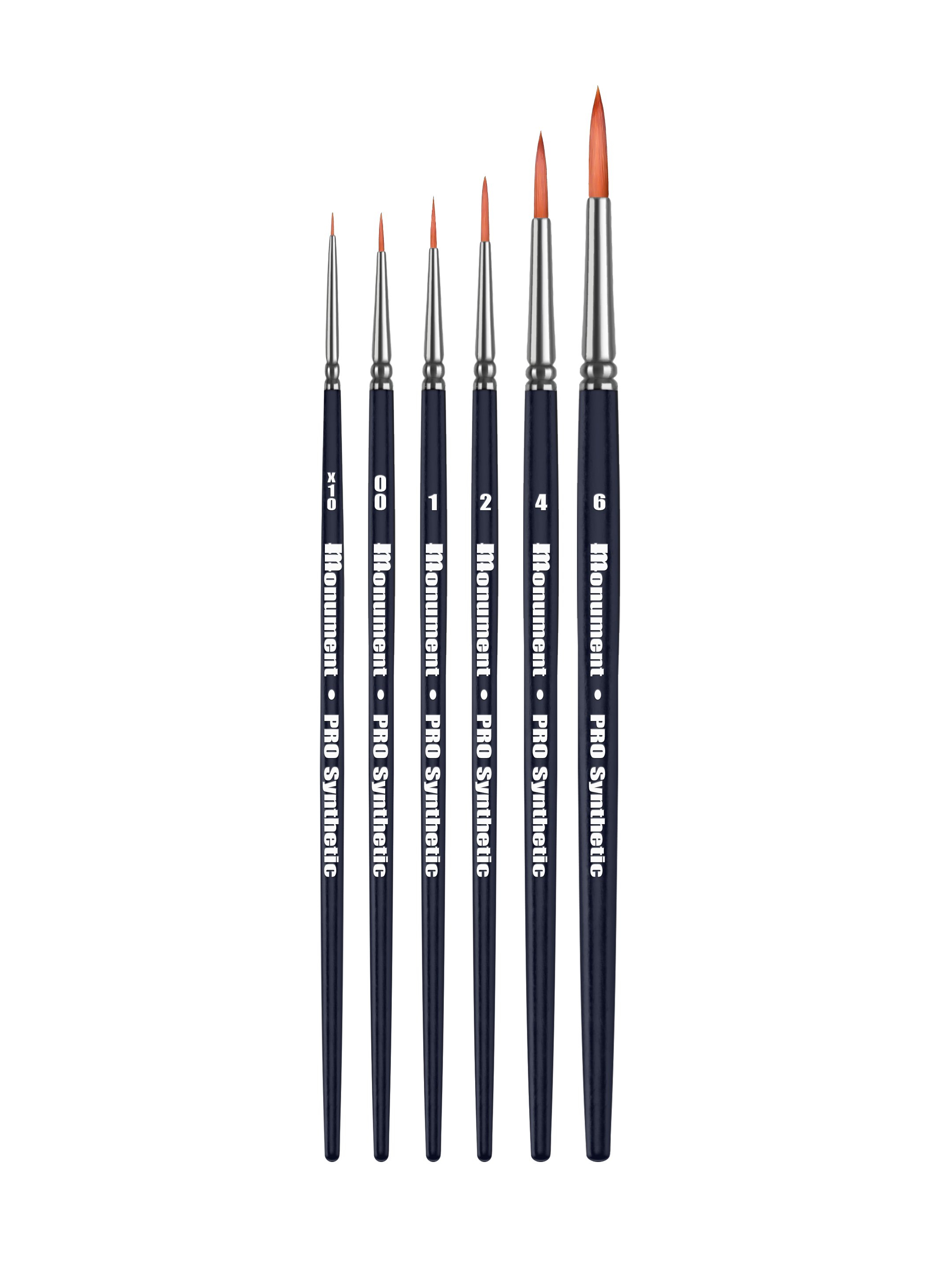 Monument Hobbies PRO-SYN-SET - Pro Synthetic 6 Brush Set