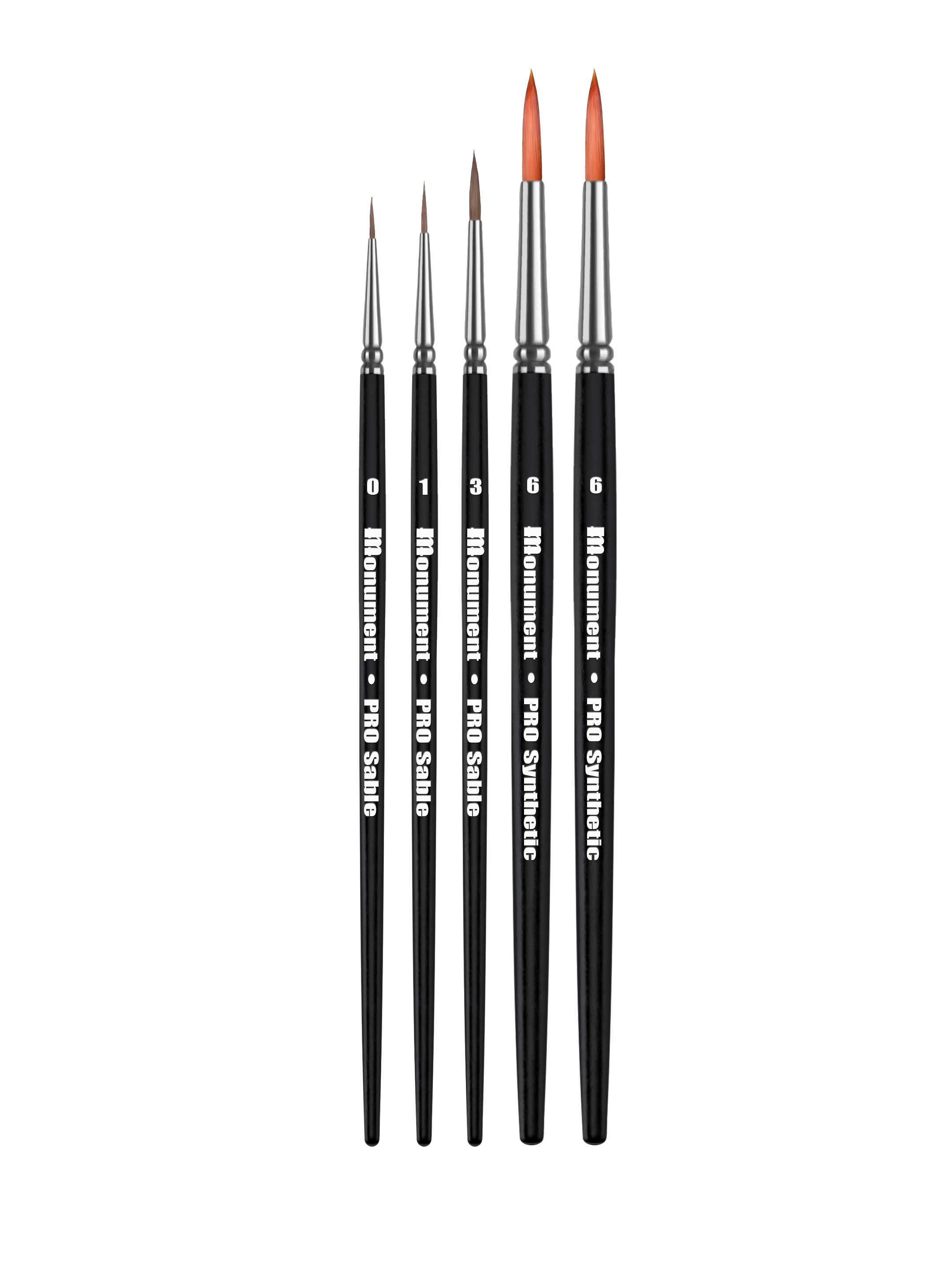 Monument Hobbies PRO-WPN-SET - Sam Lenz Weapon Rack 5 Brush Set