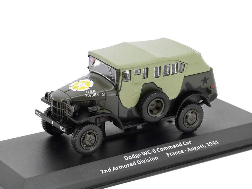 Militaria 24220-45 - Dodge WC-6 Command Car - 2nd Armored Division, France - August 1944 - 1/43 Scale