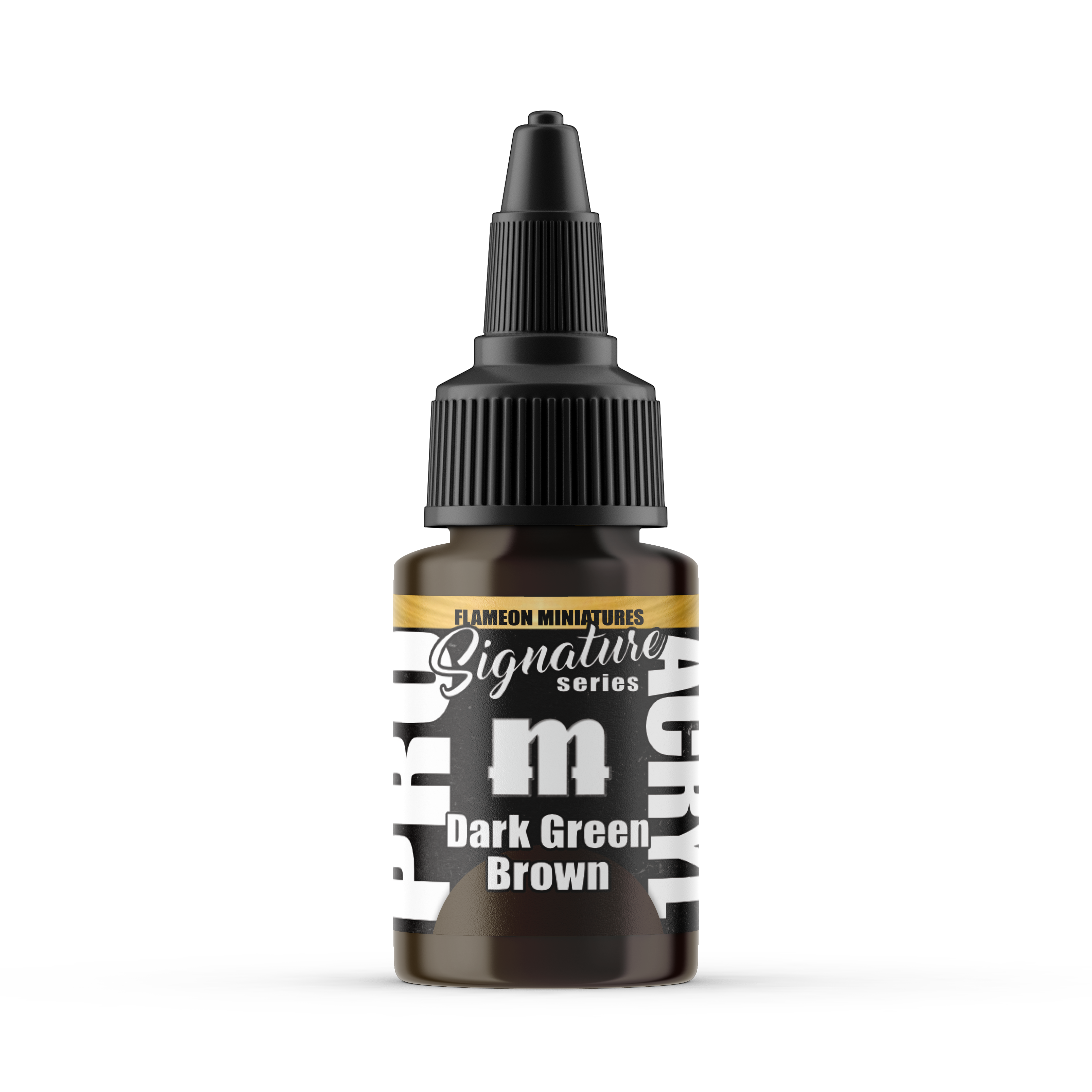 Monument Hobbies MPA-S25 - Pro Acryl Signature Series Flameon Dark Green Brown (22ml)