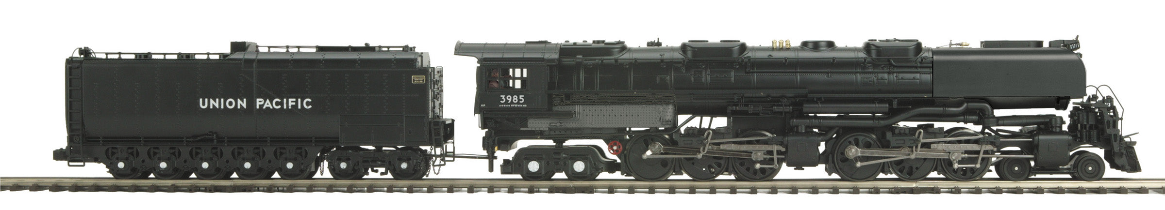 MTH 20-3895-1 - 4-6-6-4 Challenger Steam Engine "Union Pacific" #3985 w/ PS3 + Smoke Deflectors (Black - Oil Tender)